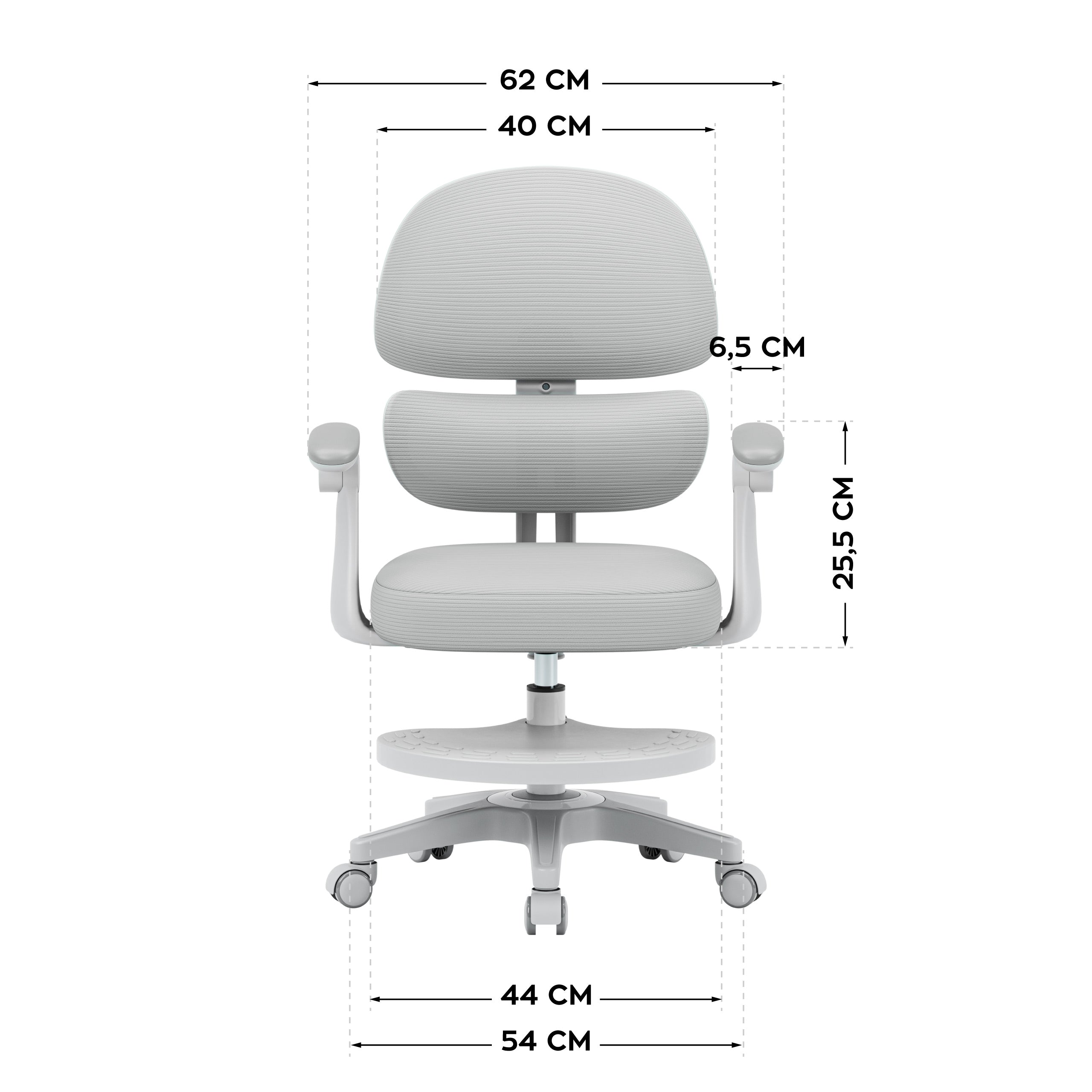 Scaun ergonomic pentru copii Mark Adler Junior 4.4 Gri