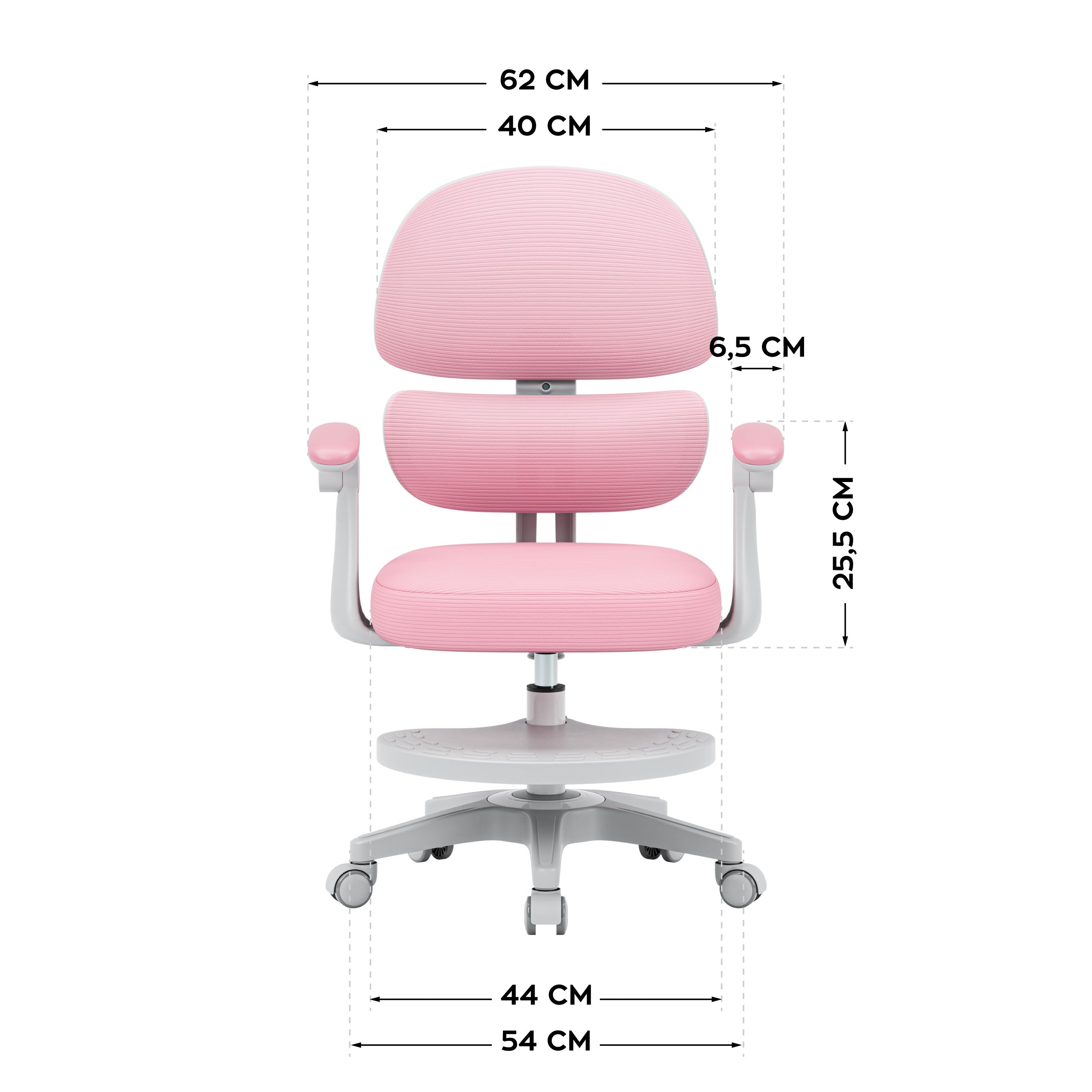 Scaun ergonomic pentru copii Mark Adler Junior 4.4 Roz