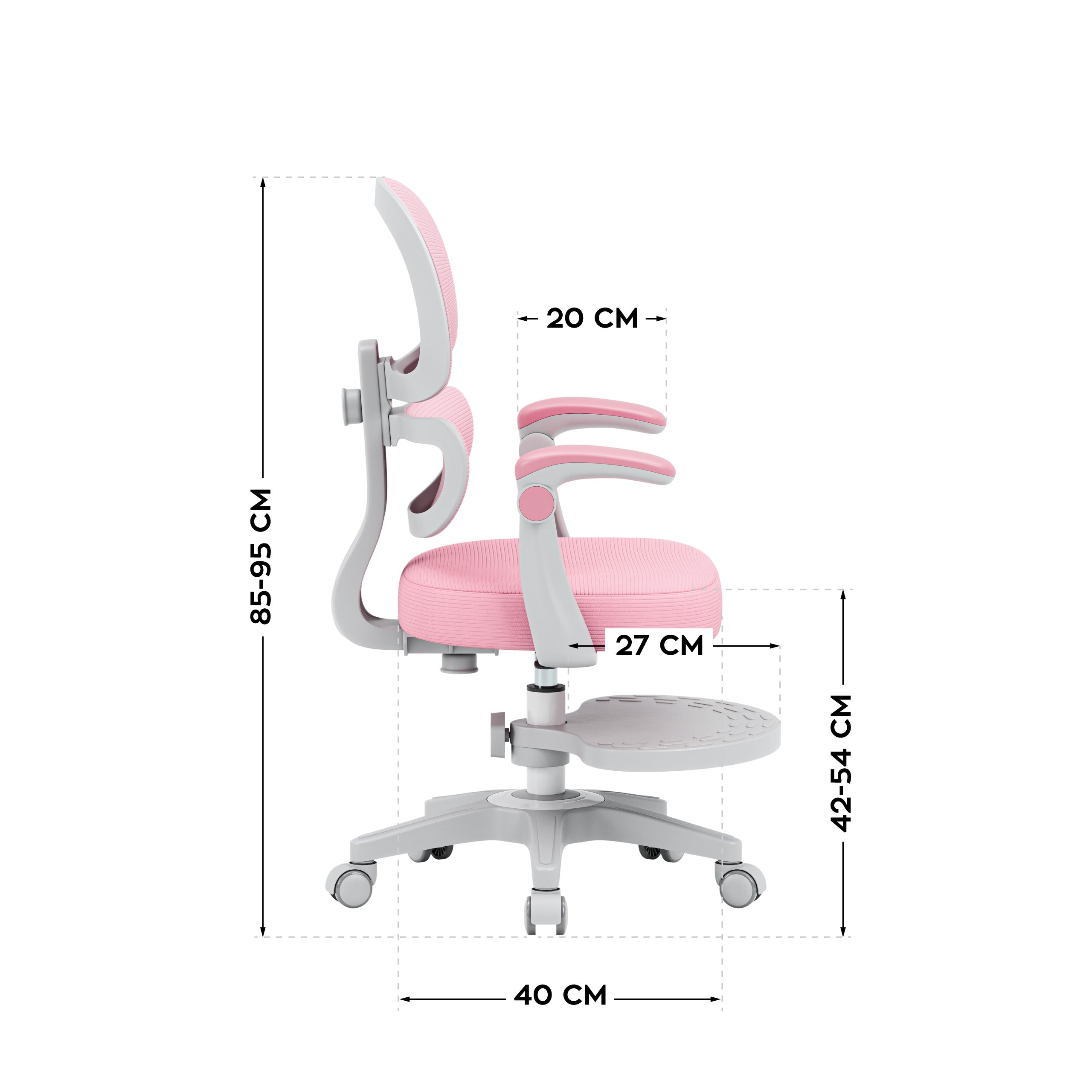 Scaun ergonomic pentru copii Mark Adler Junior 4.4 Roz