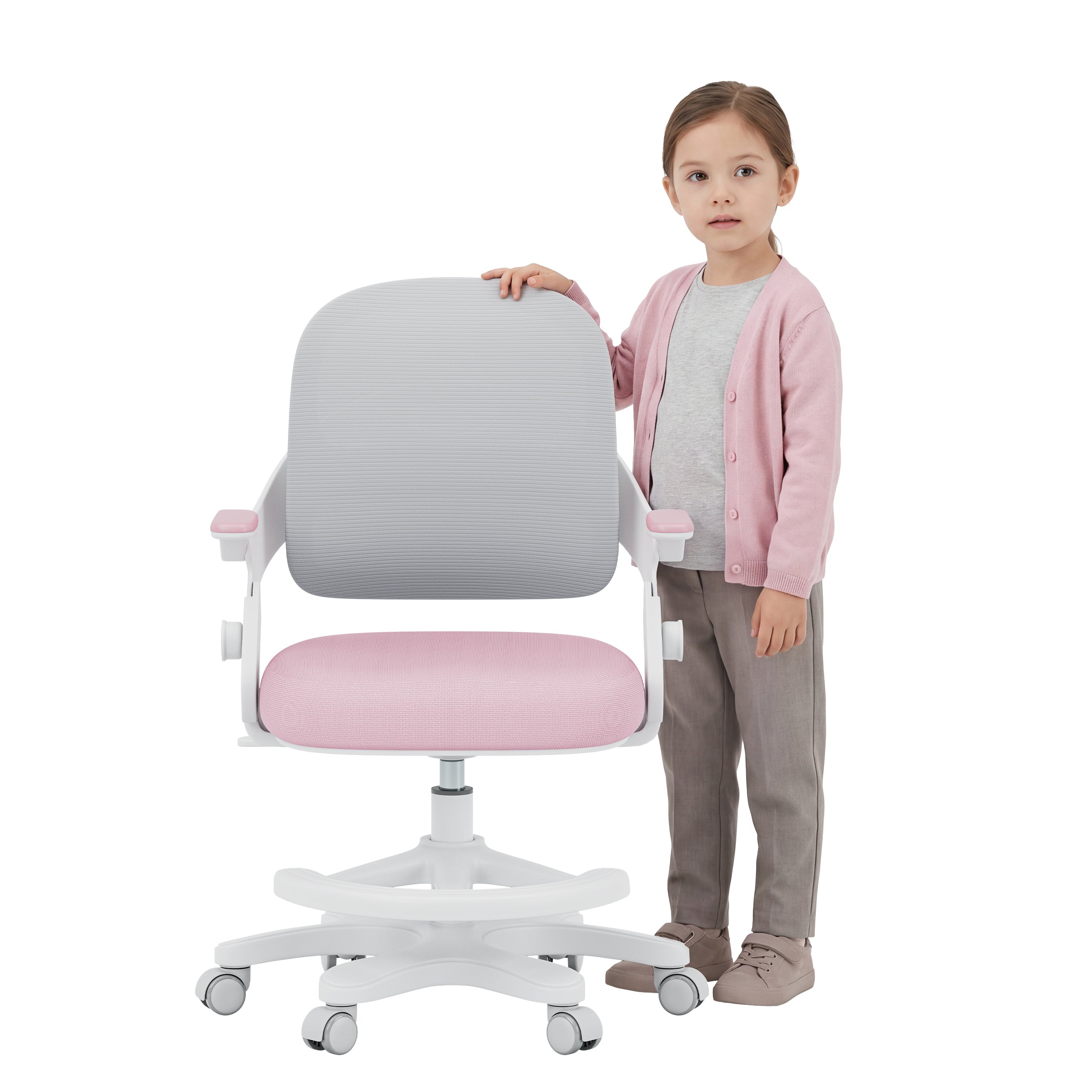 Scaun de birou pentru copii Mark Adler Junior 4.3 Pink-grey