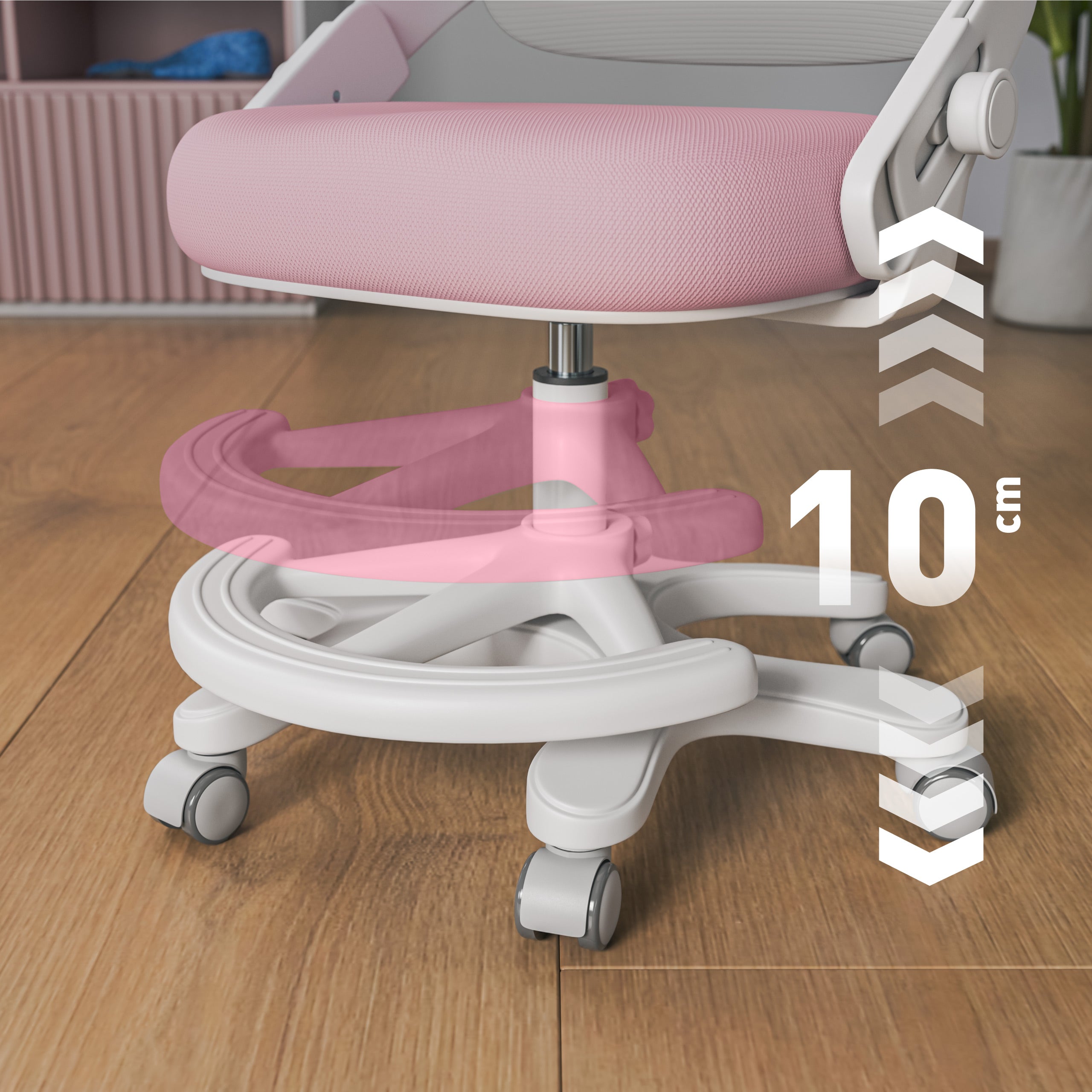 Scaun de birou pentru copii Mark Adler Junior 4.3 Pink-grey