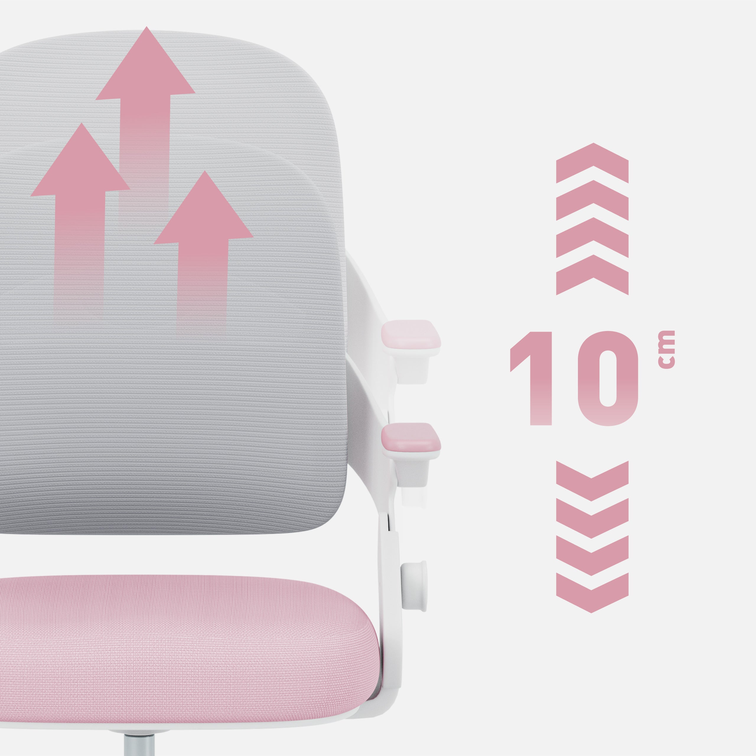Scaun de birou pentru copii Mark Adler Junior 4.3 Pink-grey