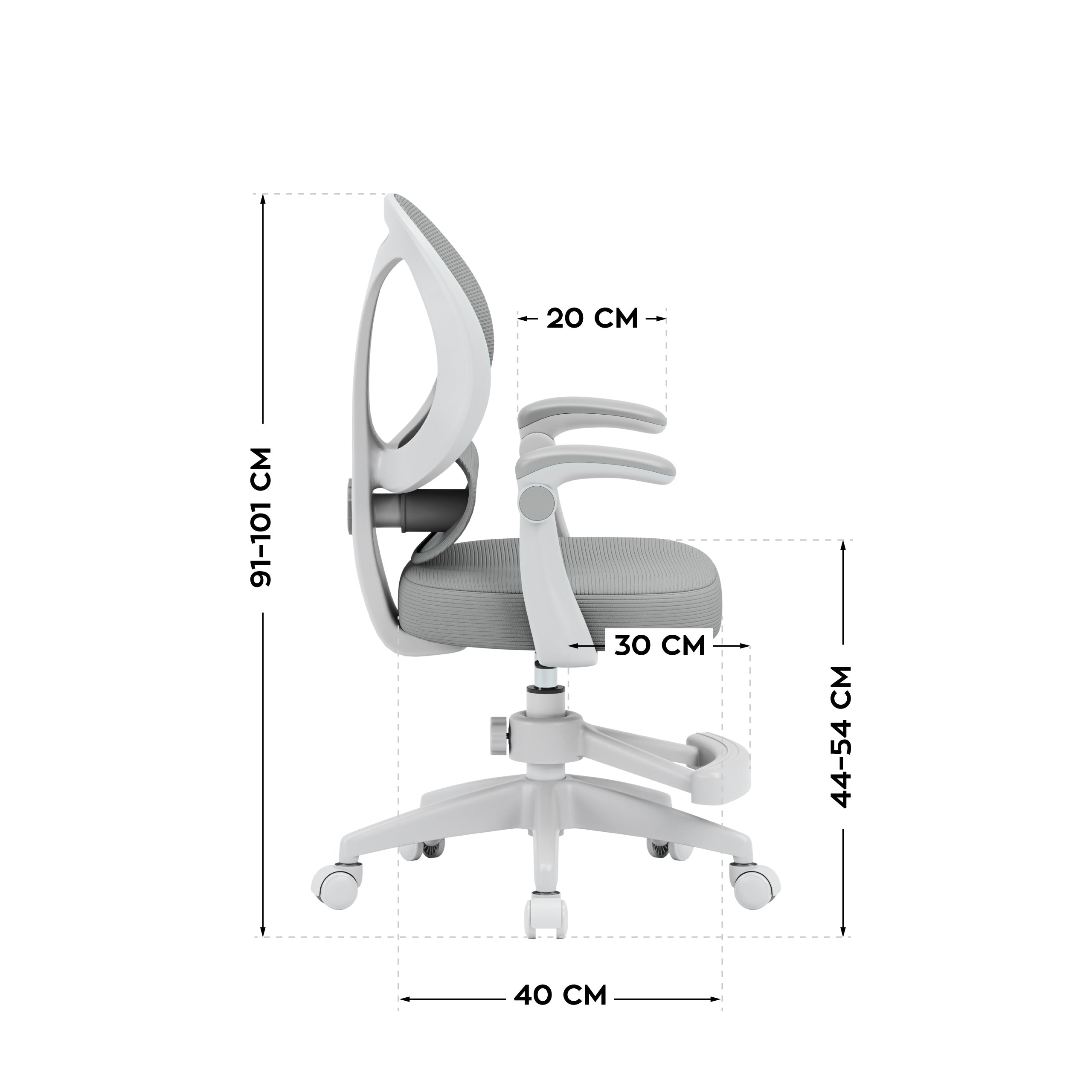 Scaun de birou pentru copii Mark Adler Junior 4.5 Gri