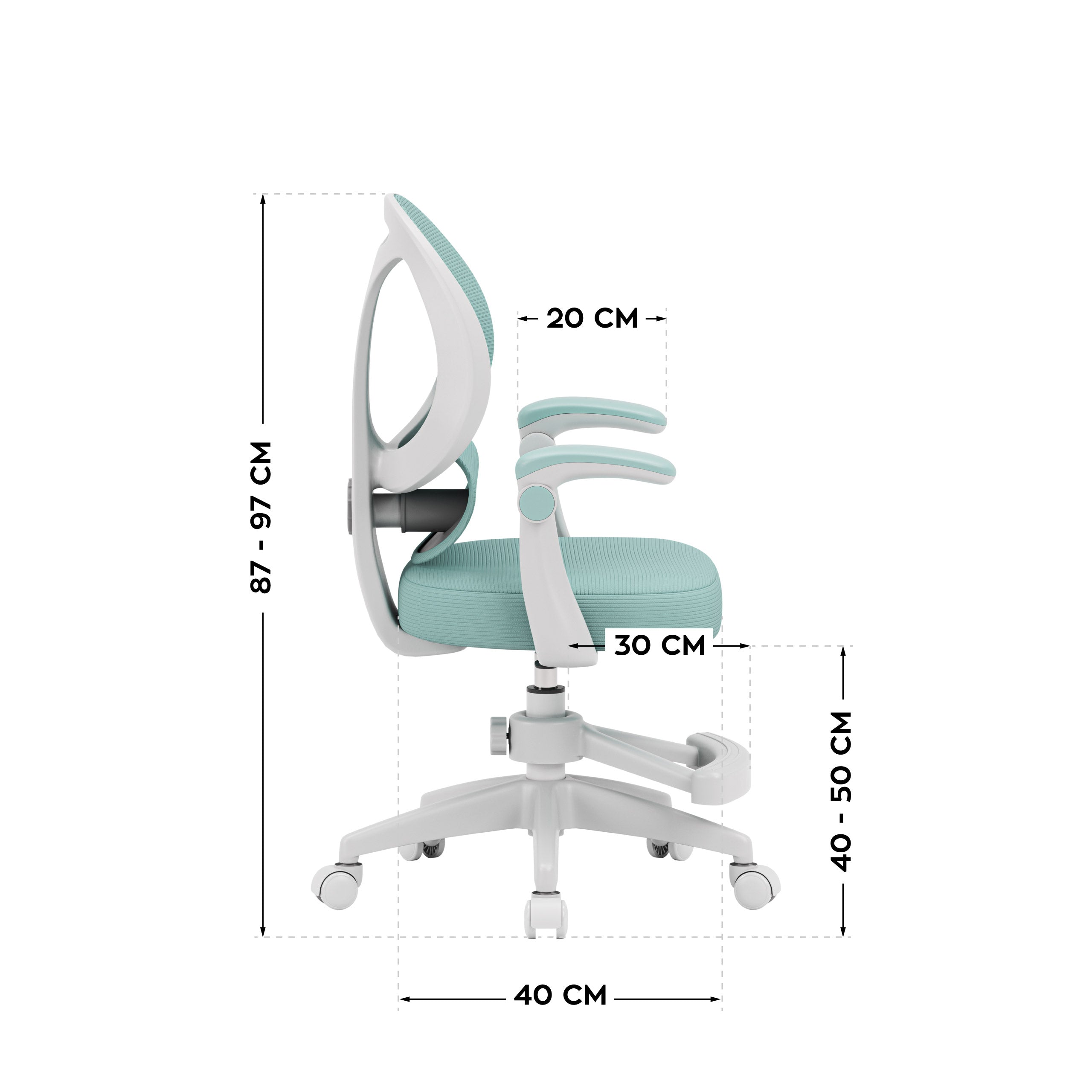 Scaun de birou pentru copii Mark Adler Junior 4.5 Mentă