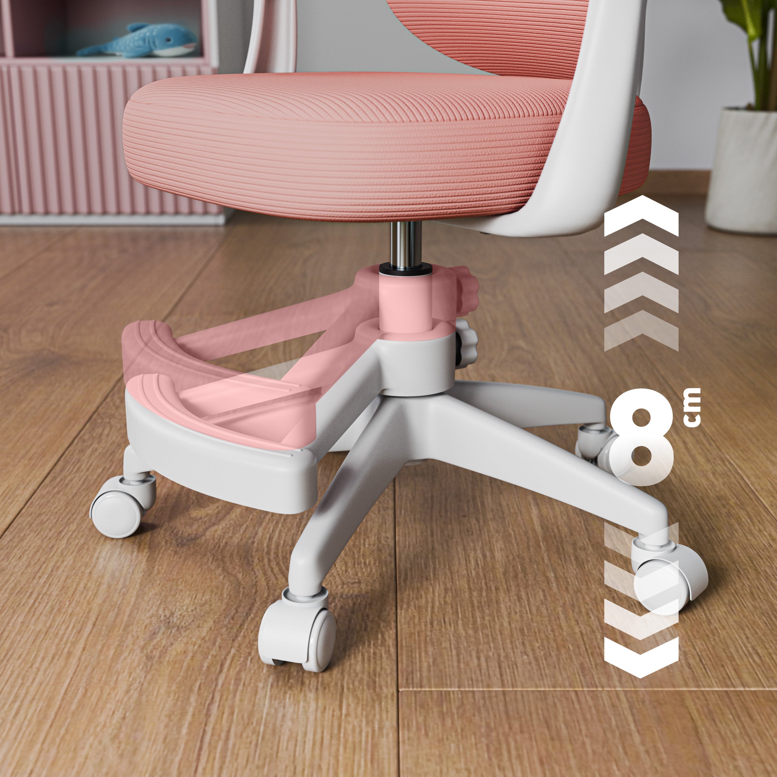 Scaun de birou pentru copii Mark Adler Junior 4.5 Roz