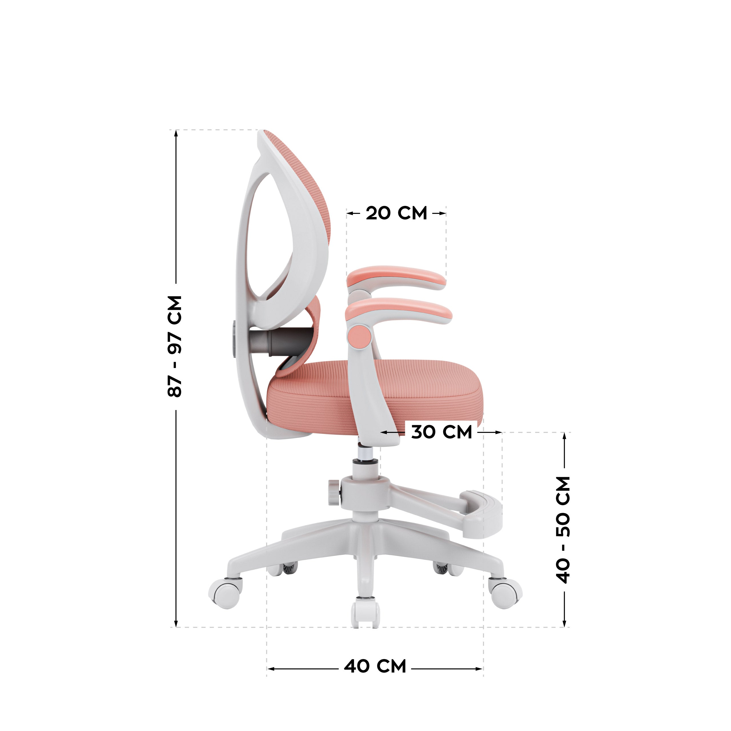 Scaun de birou pentru copii Mark Adler Junior 4.5 Roz