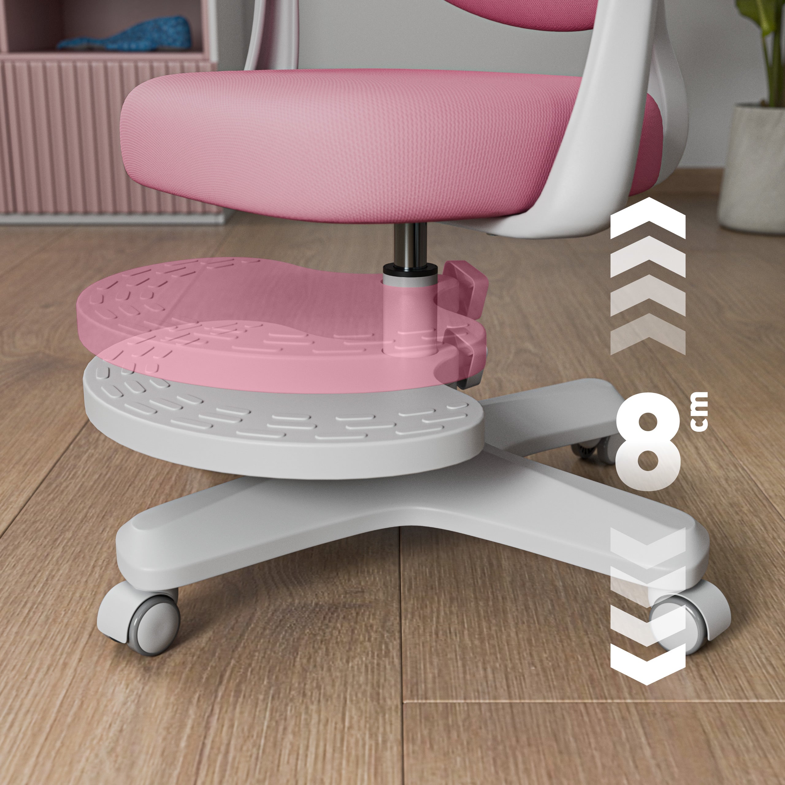 Scaun ergonomic pentru copii Mark Adler Junior 4.6 Pink