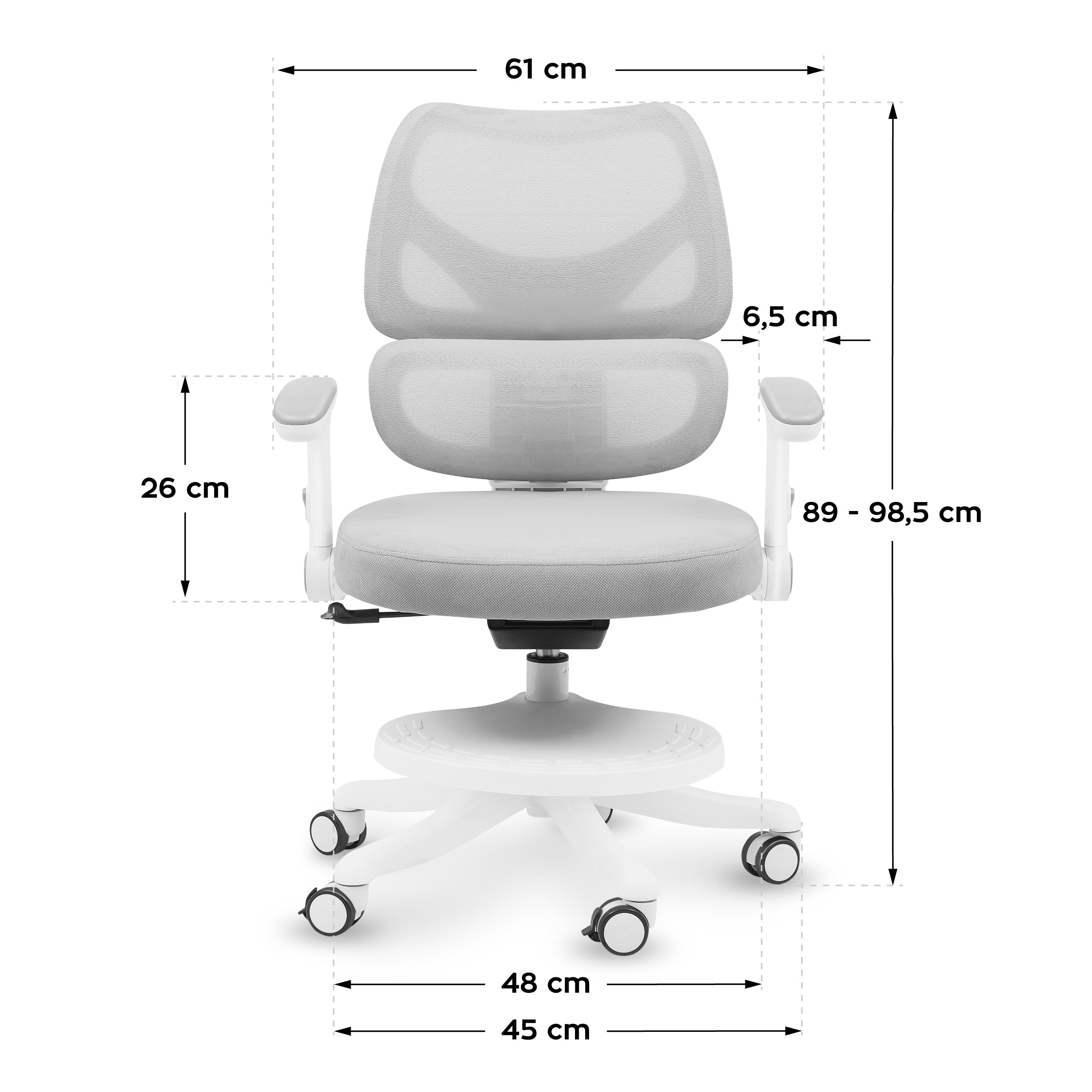 Scaun de birou rotativ pentru copii Mark Adler Junior 5.3 Grey