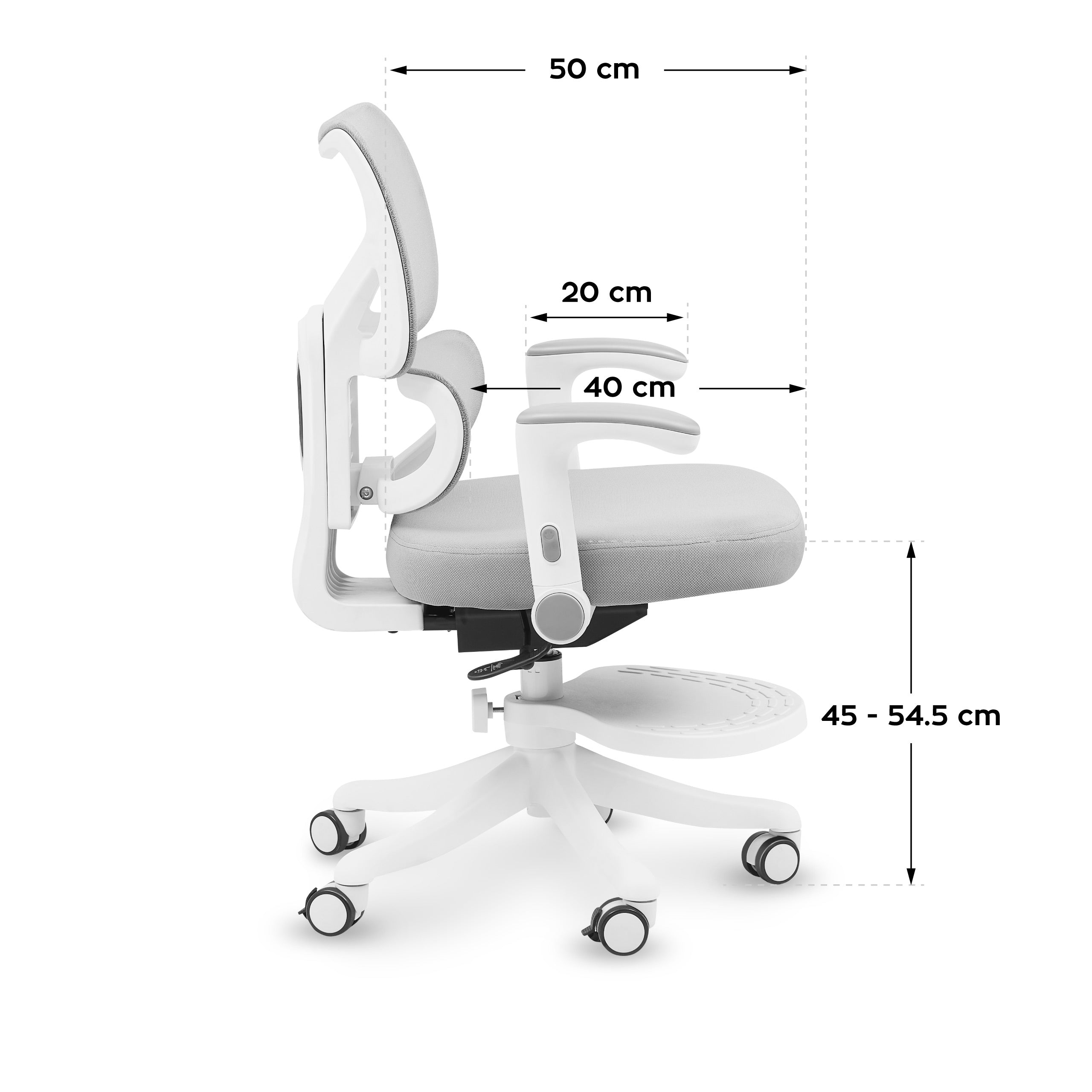 Scaun de birou rotativ pentru copii Mark Adler Junior 5.3 Grey