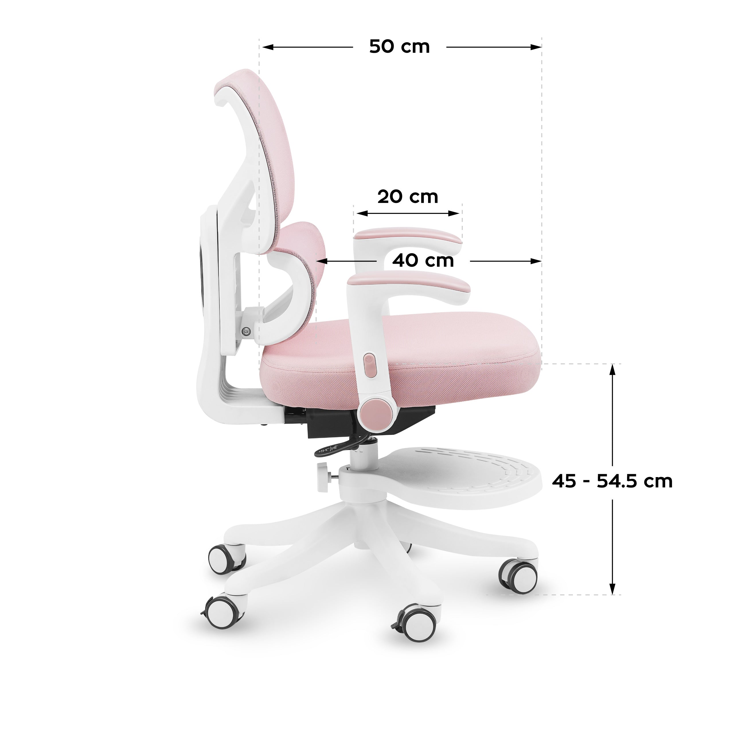 Scaun de birou rotativ pentru copii Mark Adler Junior 5.3 Pink