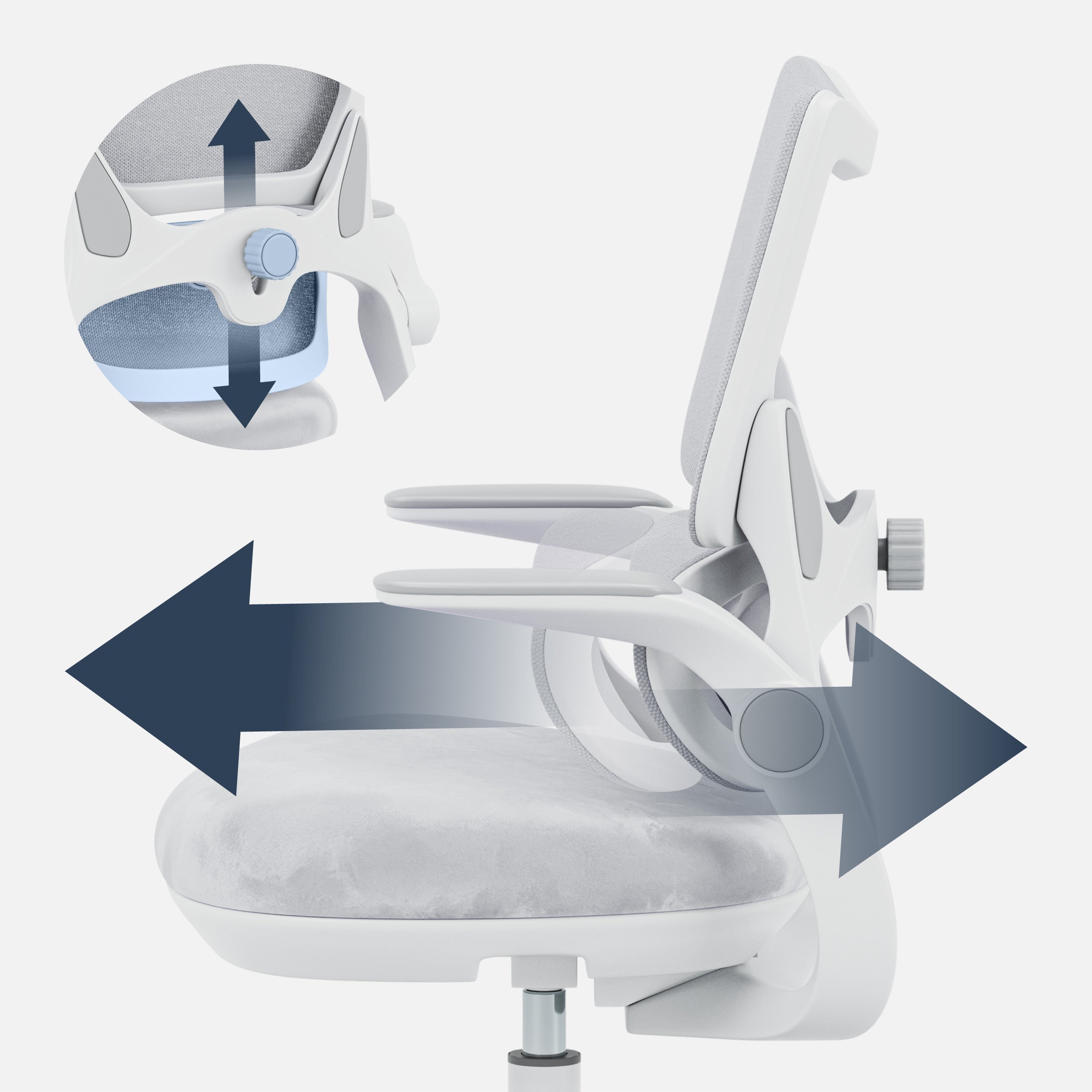 Scaun de birou pentru copii Mark Adler Junior 5.7 Grey