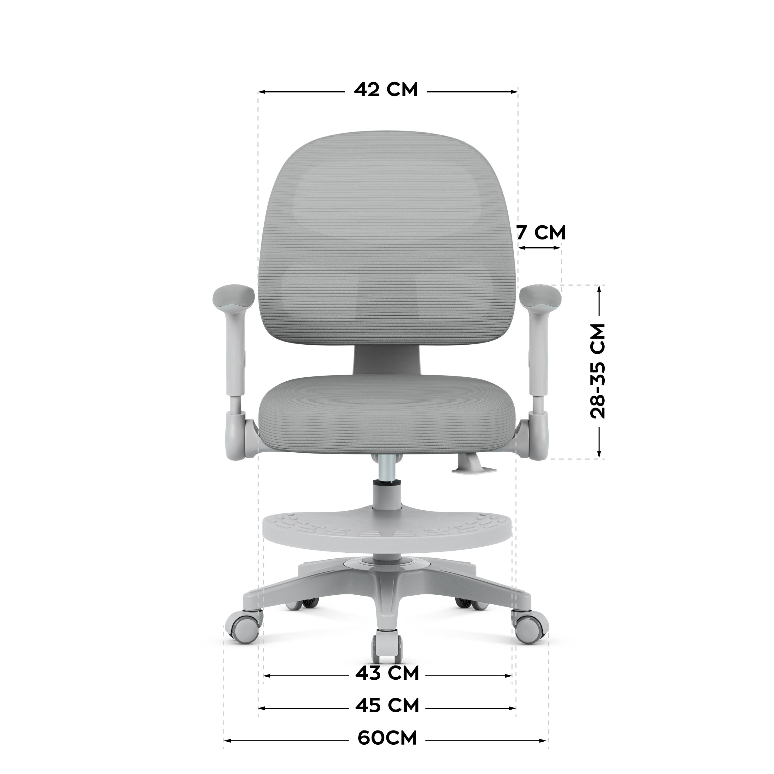 Mark Adler JUNIOR 5.0 Scaun pivotant gri
