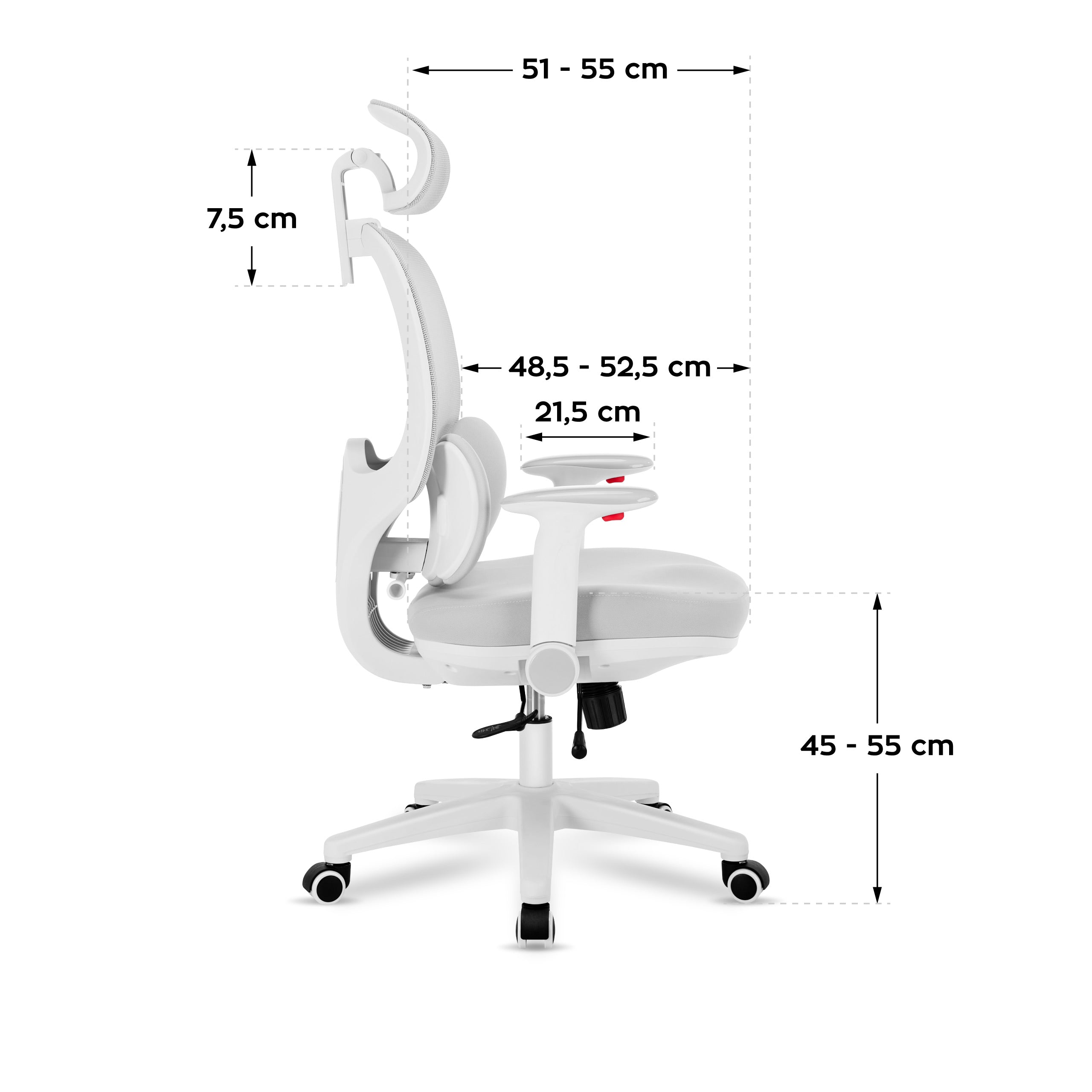 Scaun de birou ergonomic pentru copii Mark Adler Junior 6.3 Grey