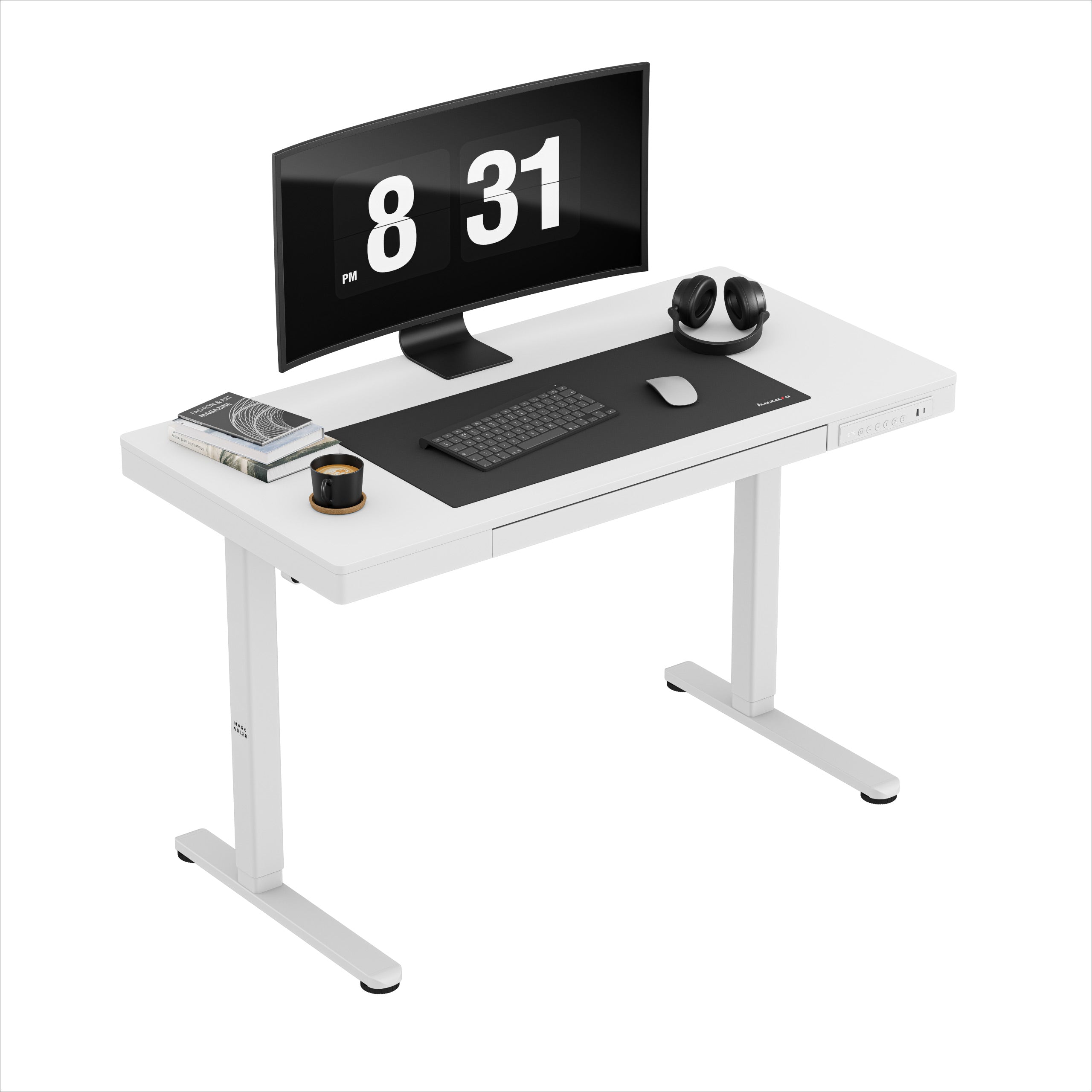 Birou electric Mark Adler Leader 8.2 White 120 cm