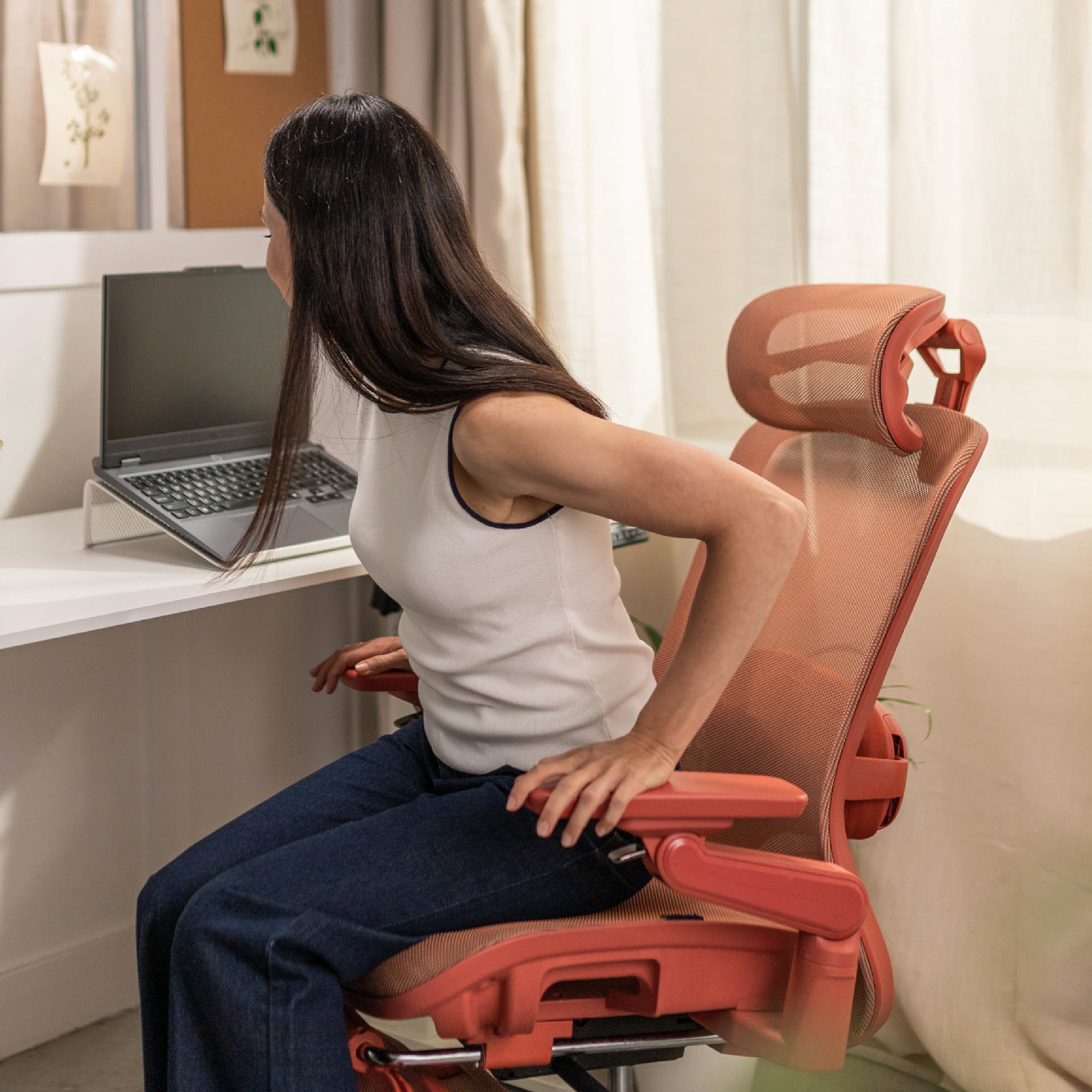 Scaun ergonomic cu masaj Mark Adler Leadpro 8.7 Red