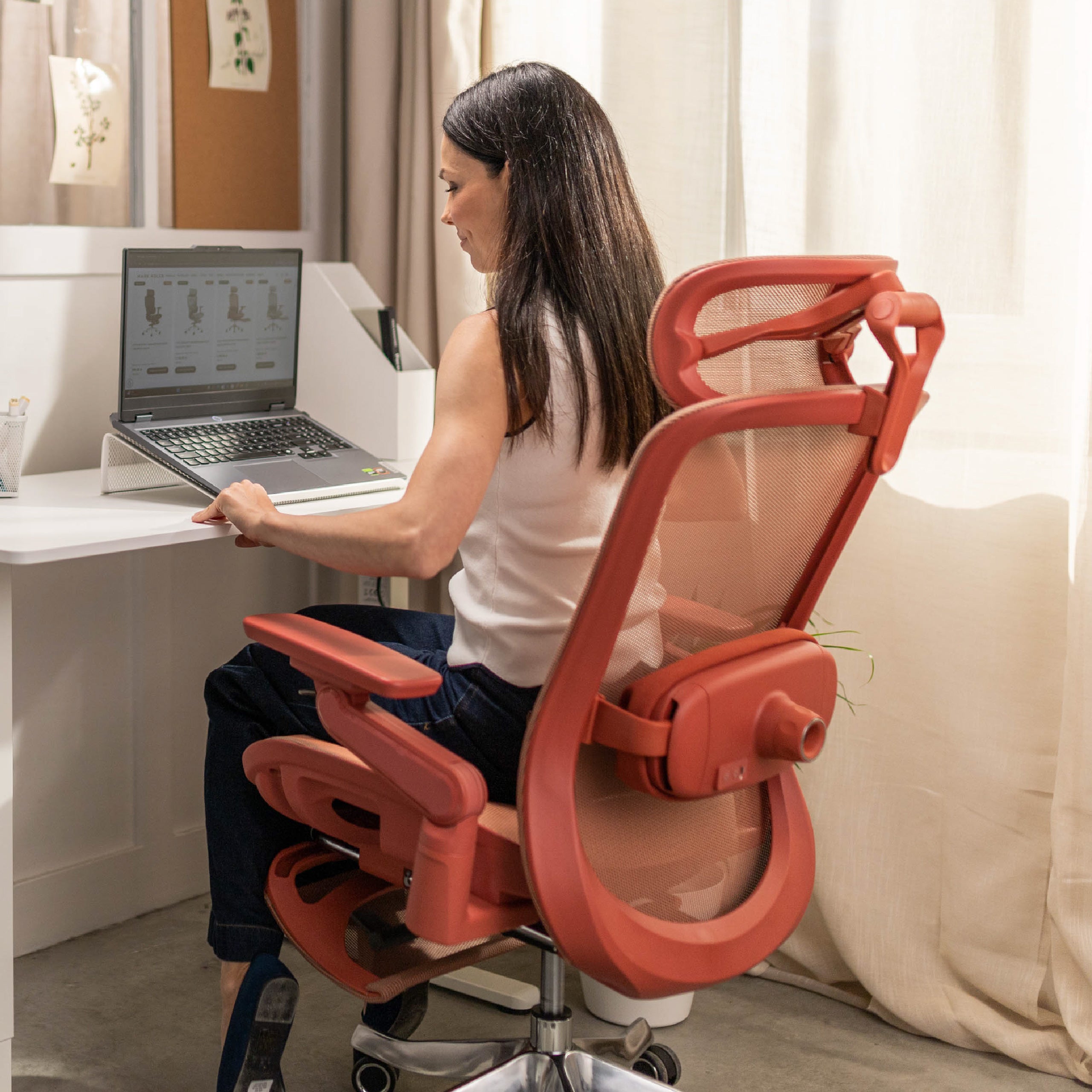 Scaun ergonomic cu masaj Mark Adler Leadpro 8.7 Red