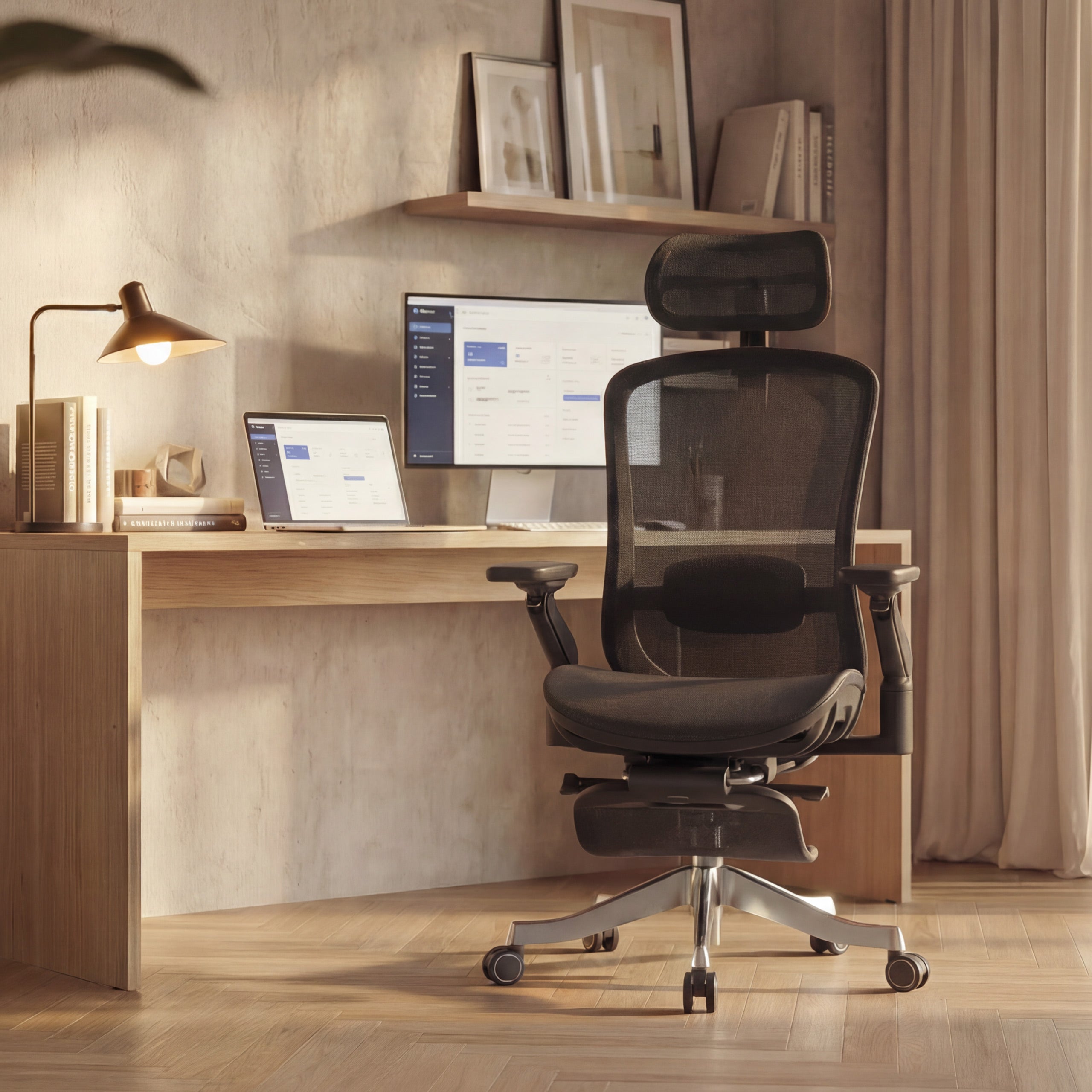 Scaun ergonomic cu masaj Mark Adler Leadpro 8.7 Black