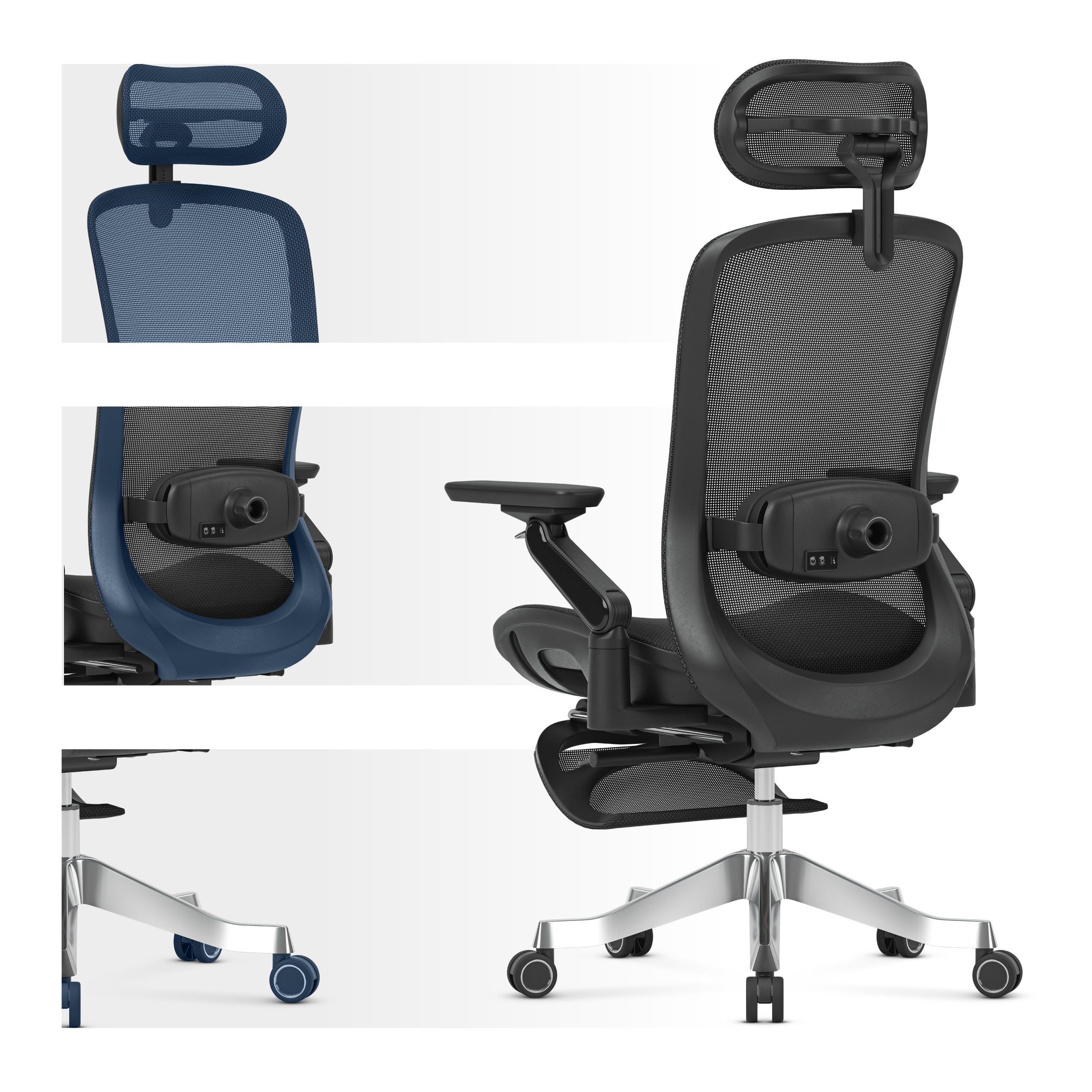 Scaun ergonomic cu masaj Mark Adler Leadpro 8.7 Black