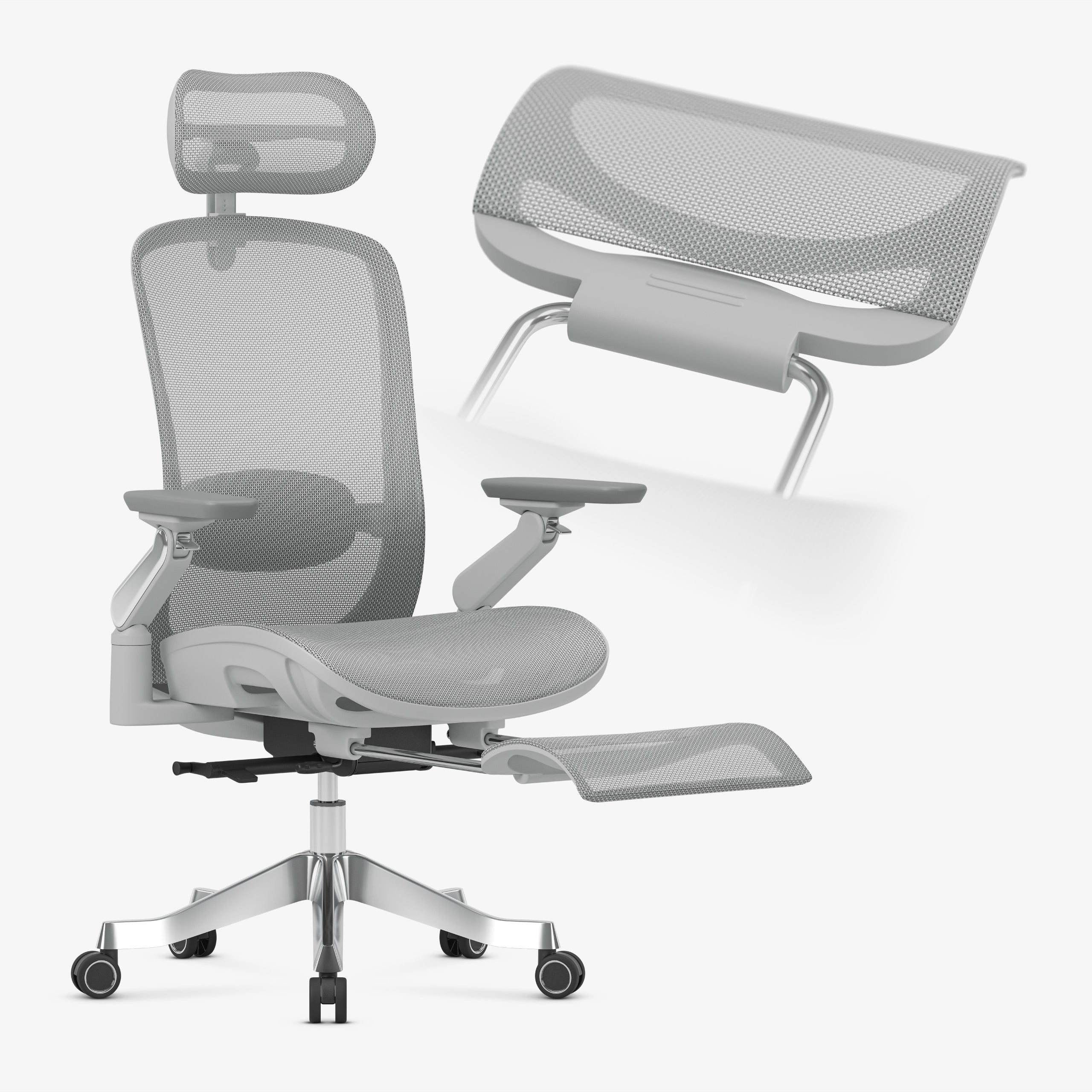 Scaun ergonomic cu masaj Mark Adler Leadpro 8.7 Grey