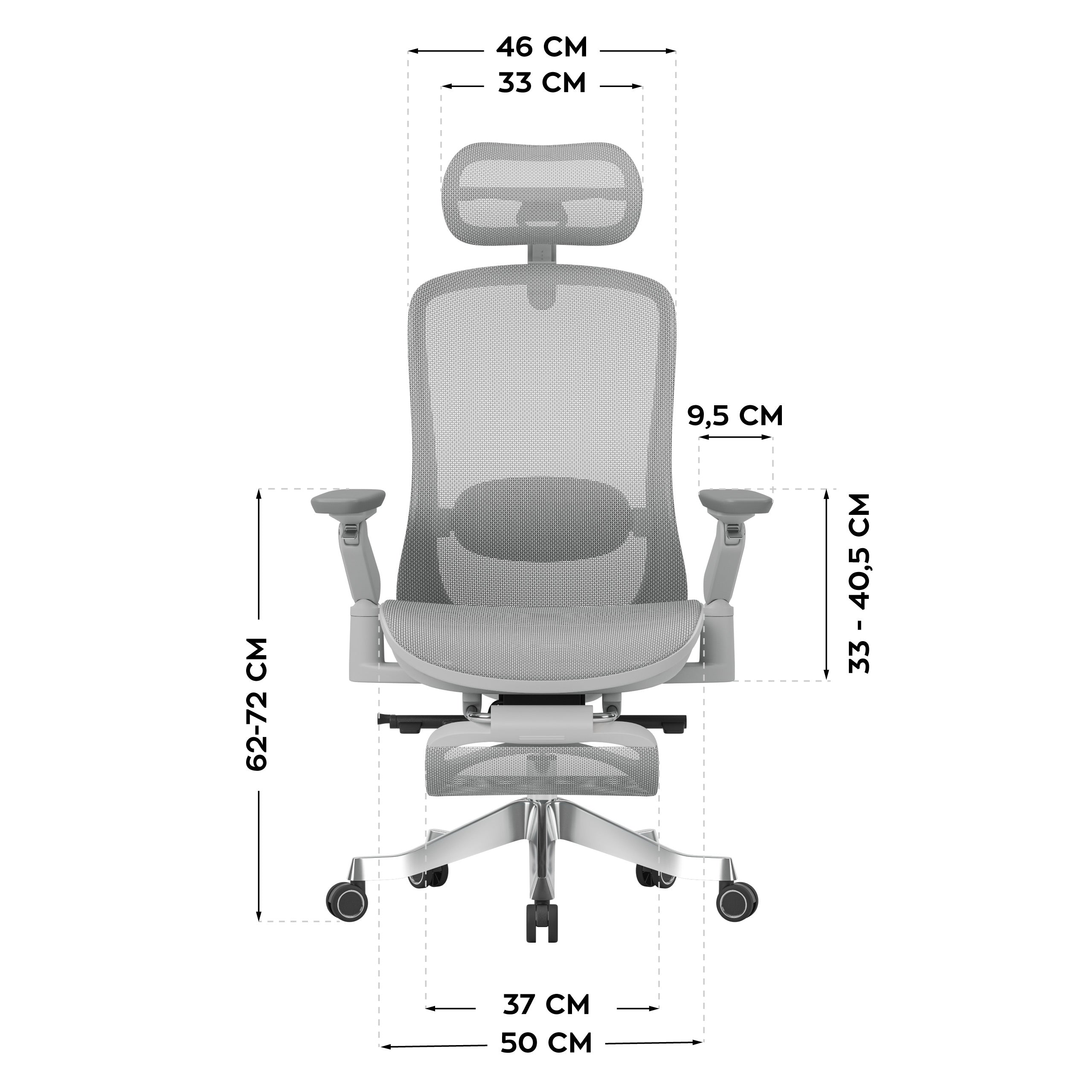 Scaun ergonomic cu masaj Mark Adler Leadpro 8.7 Grey