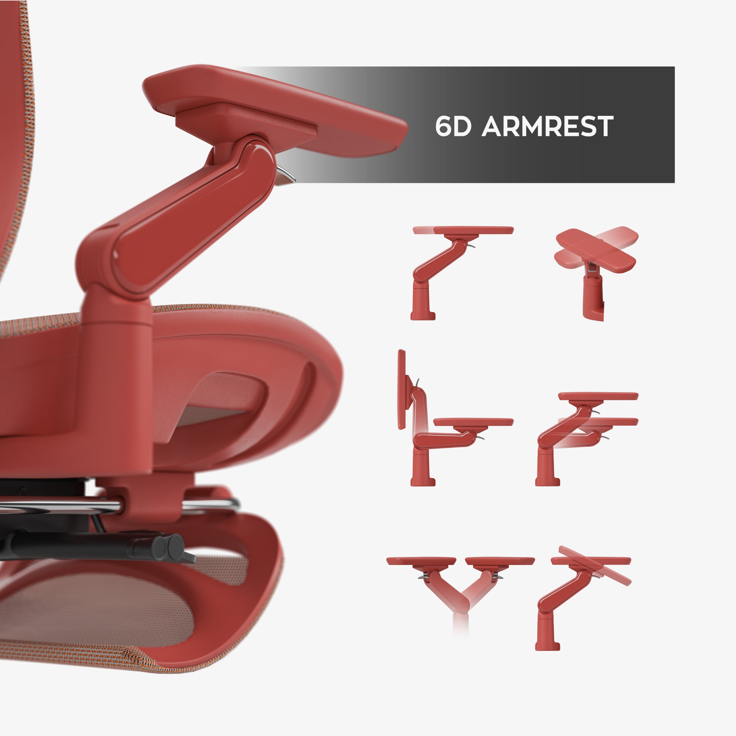 Scaun ergonomic cu masaj Mark Adler Leadpro 8.7 Red