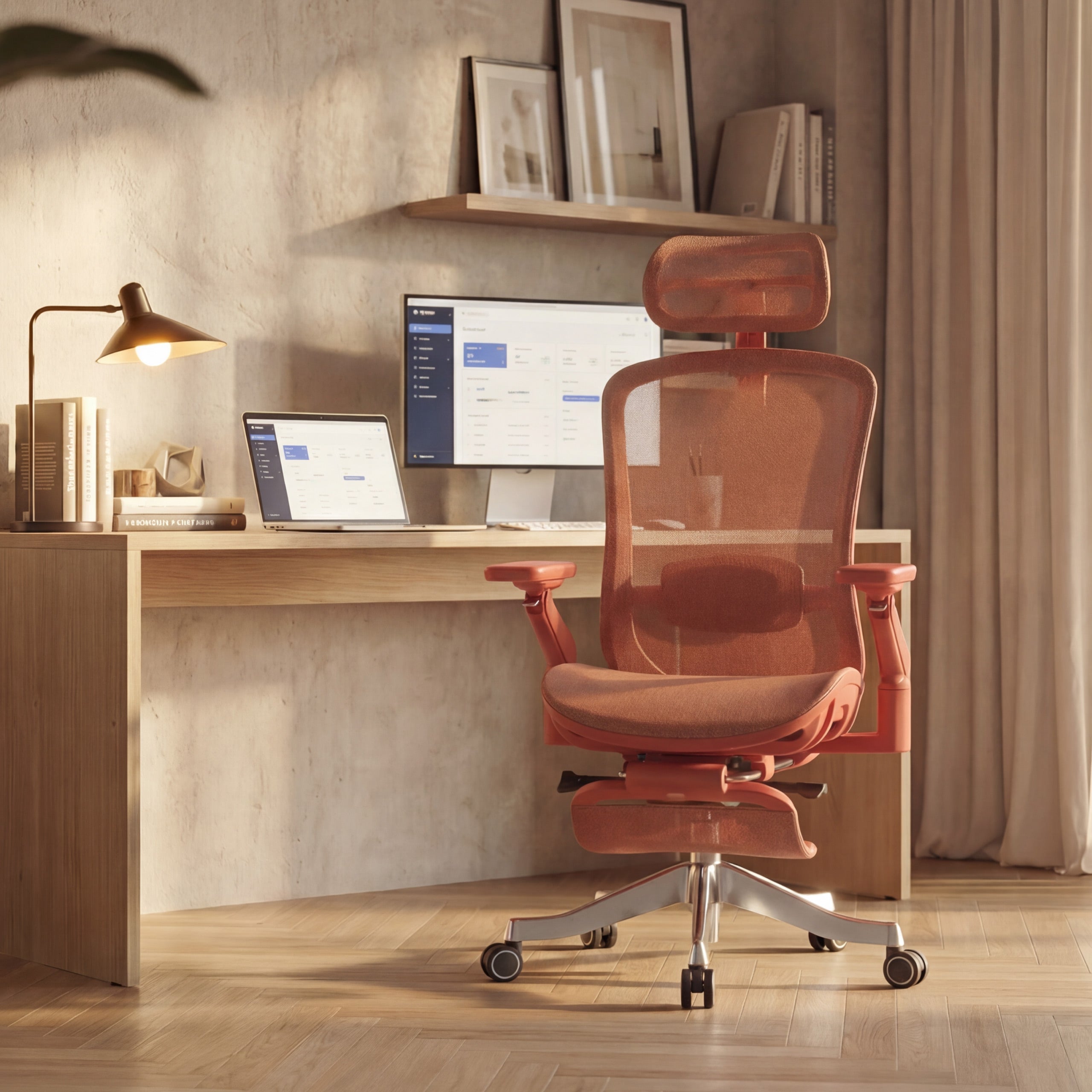 Scaun ergonomic cu masaj Mark Adler Leadpro 8.7 Red