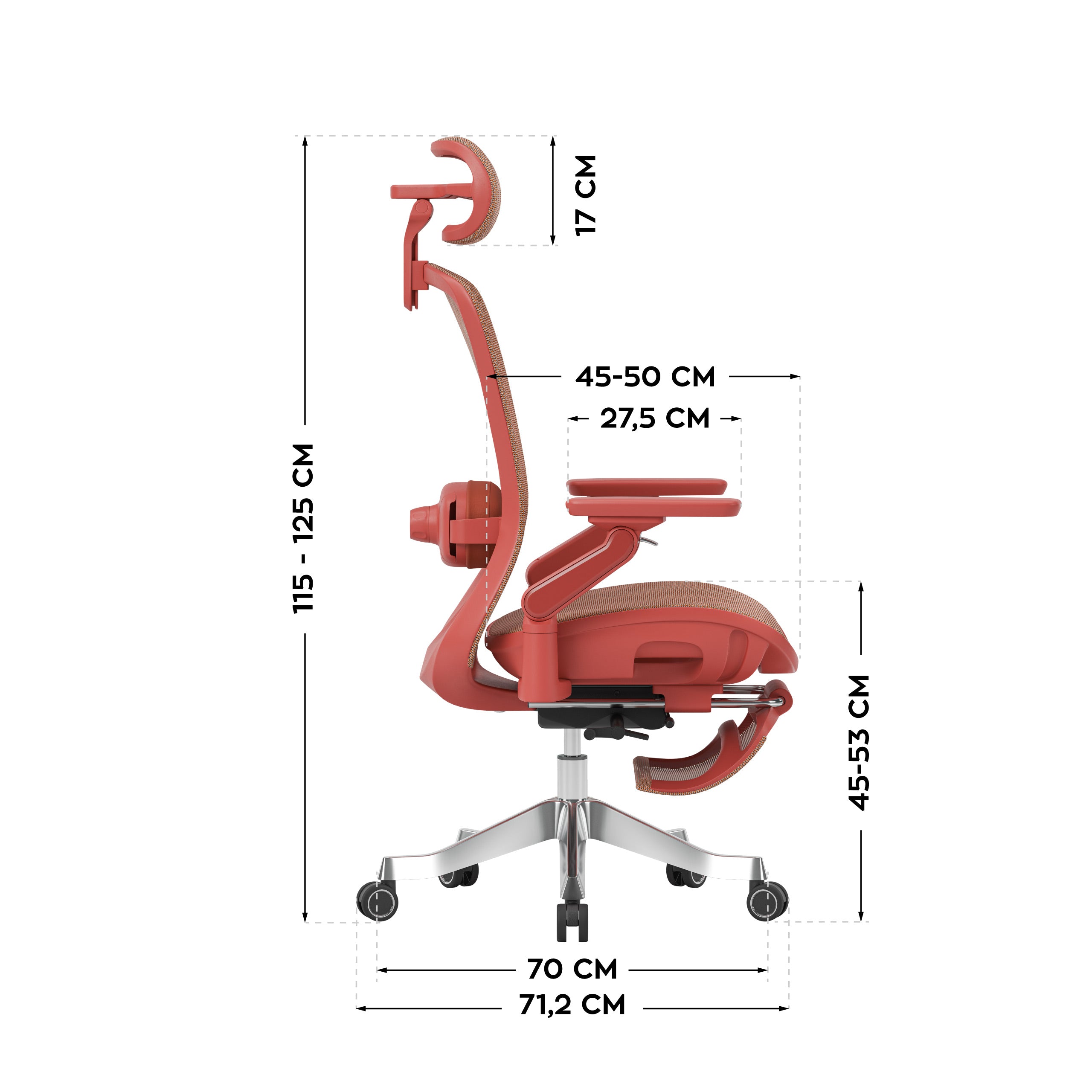 Scaun ergonomic cu masaj Mark Adler Leadpro 8.7 Red