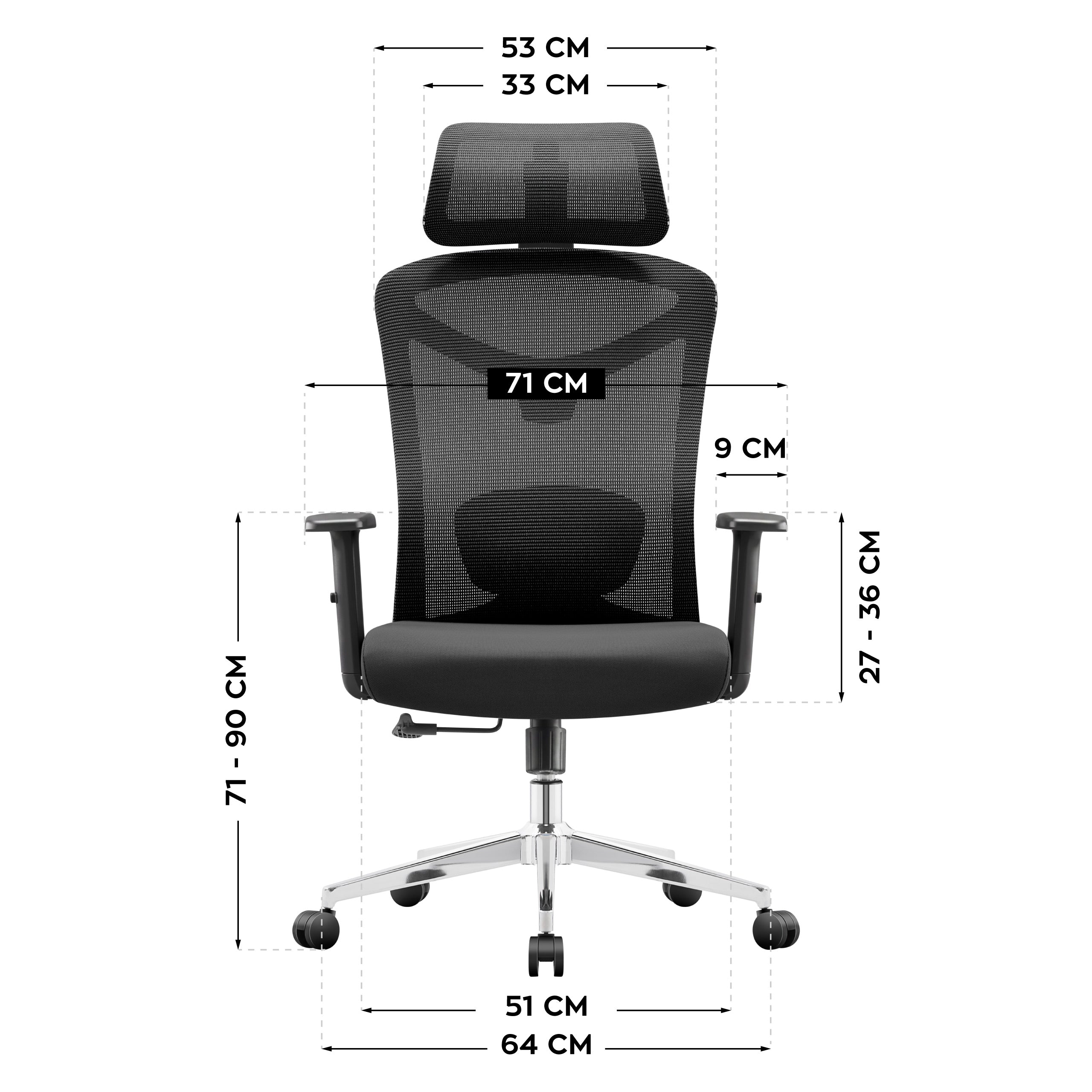 Scaun de birou ergonomic Mark Adler Manager 2.6 Black
