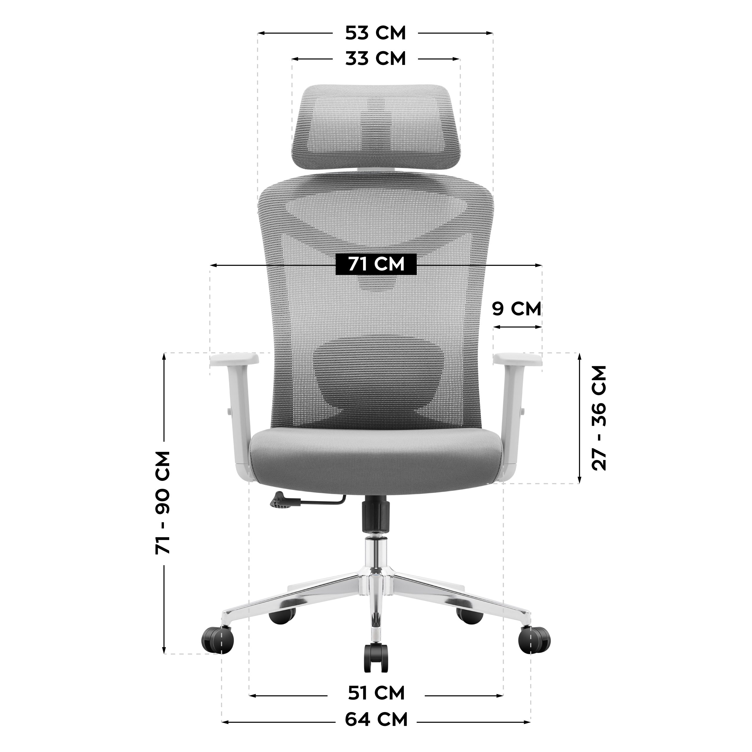 Scaun de birou ergonomic Mark Adler Manager 2.6 Grey