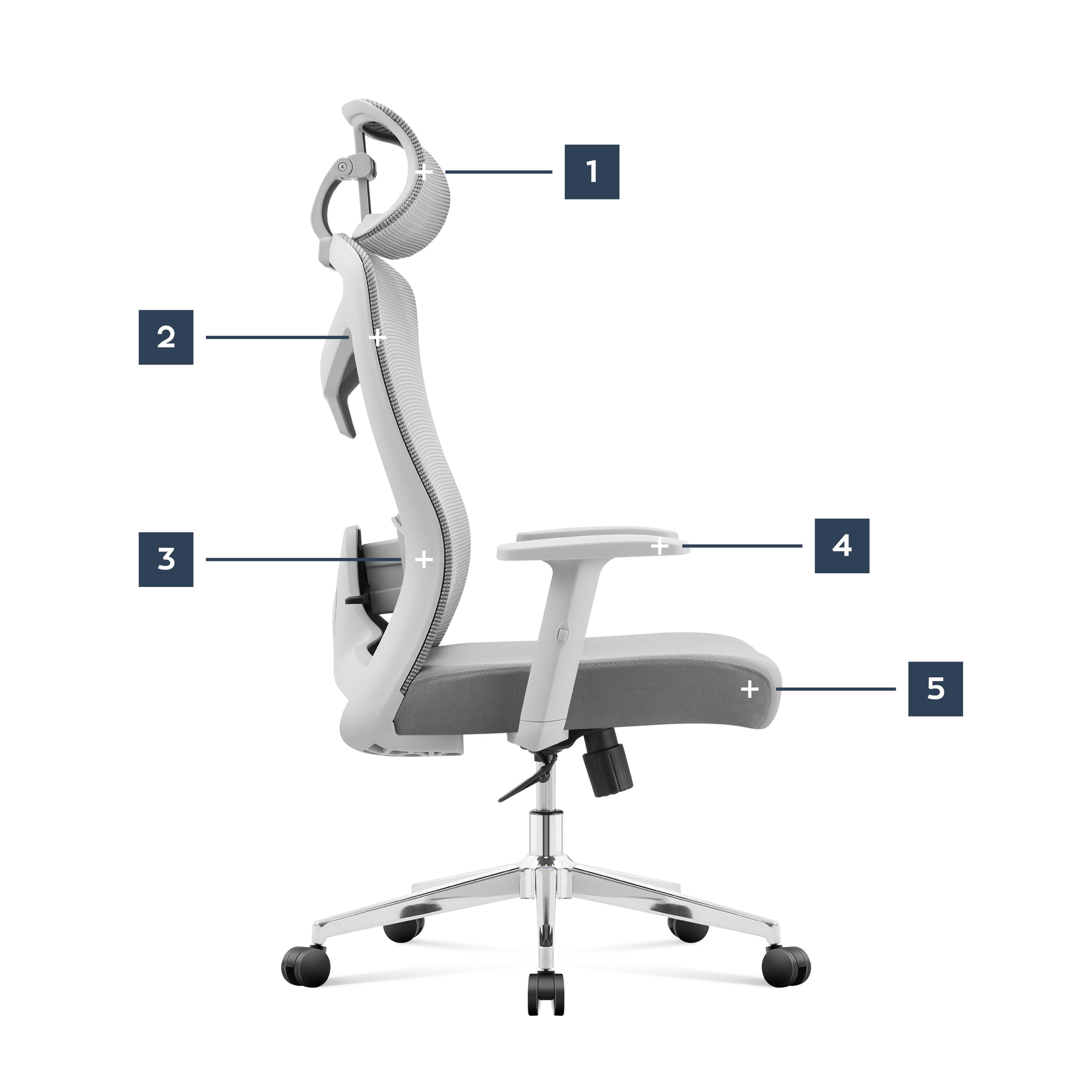 Scaun de birou ergonomic Mark Adler Manager 2.6 Grey
