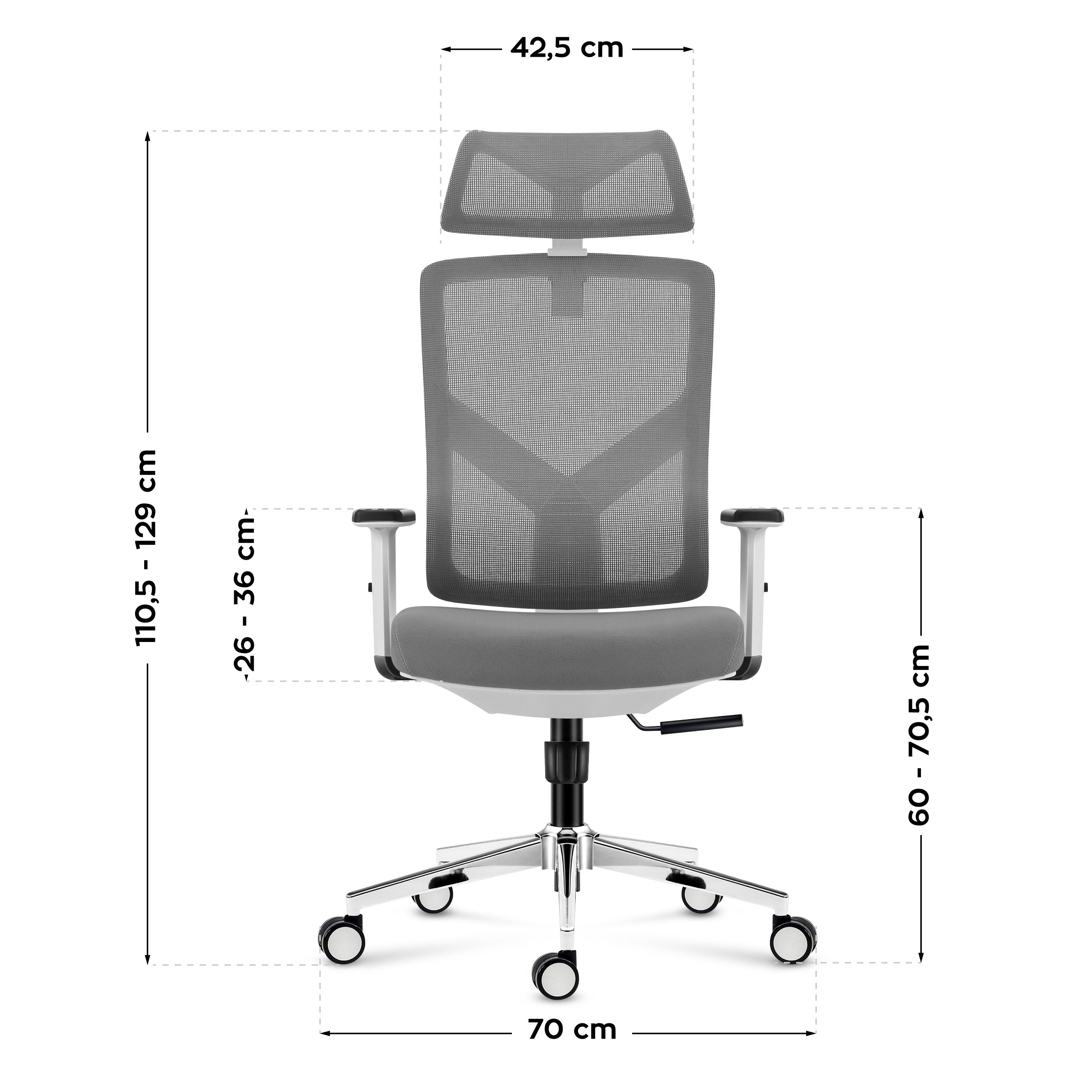 Mark Adler Manager 3.3 Scaun ergonomic alb