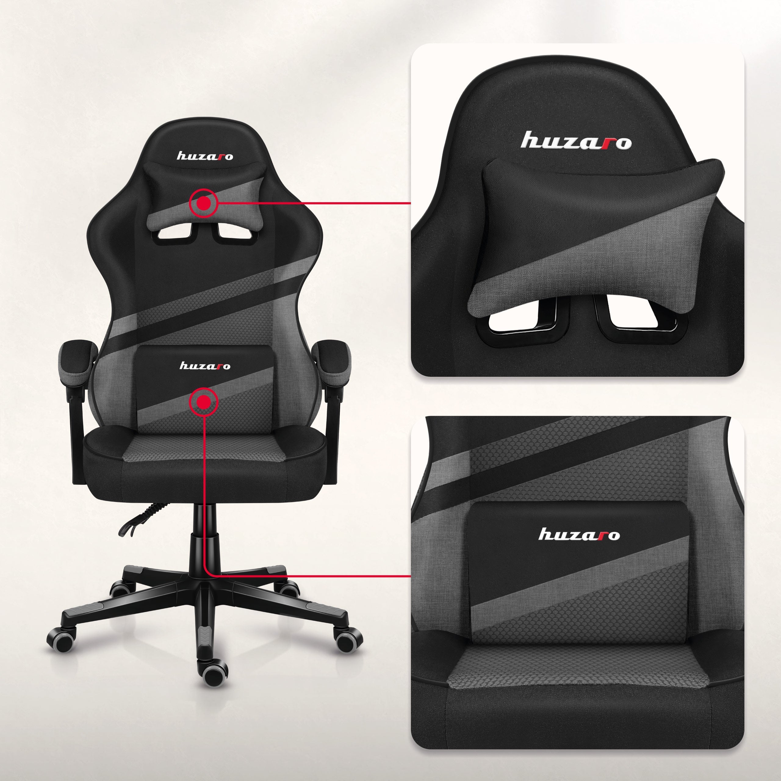 Pernă lombară și pernă pentru mușchii gâtului