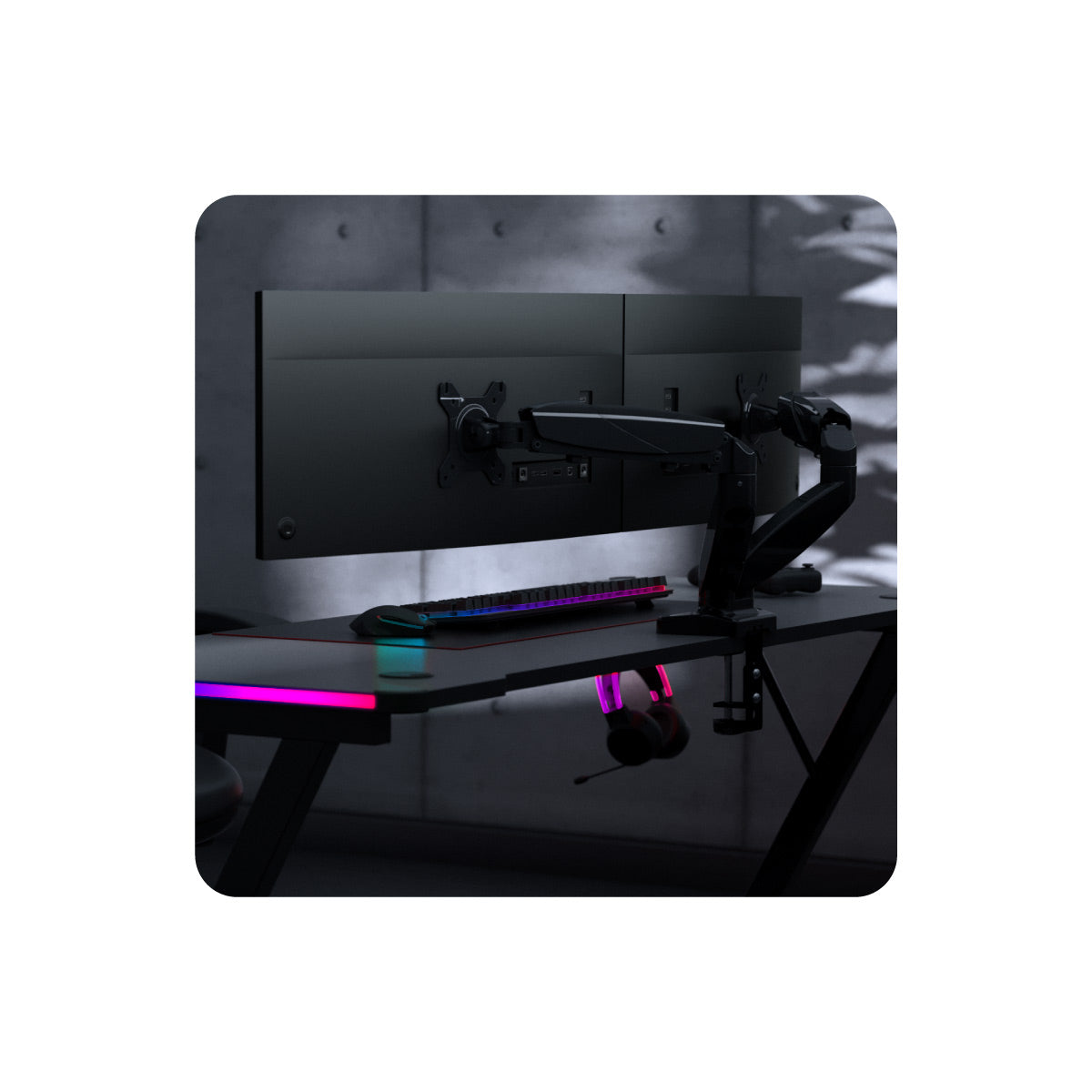 Suport monitor dublu