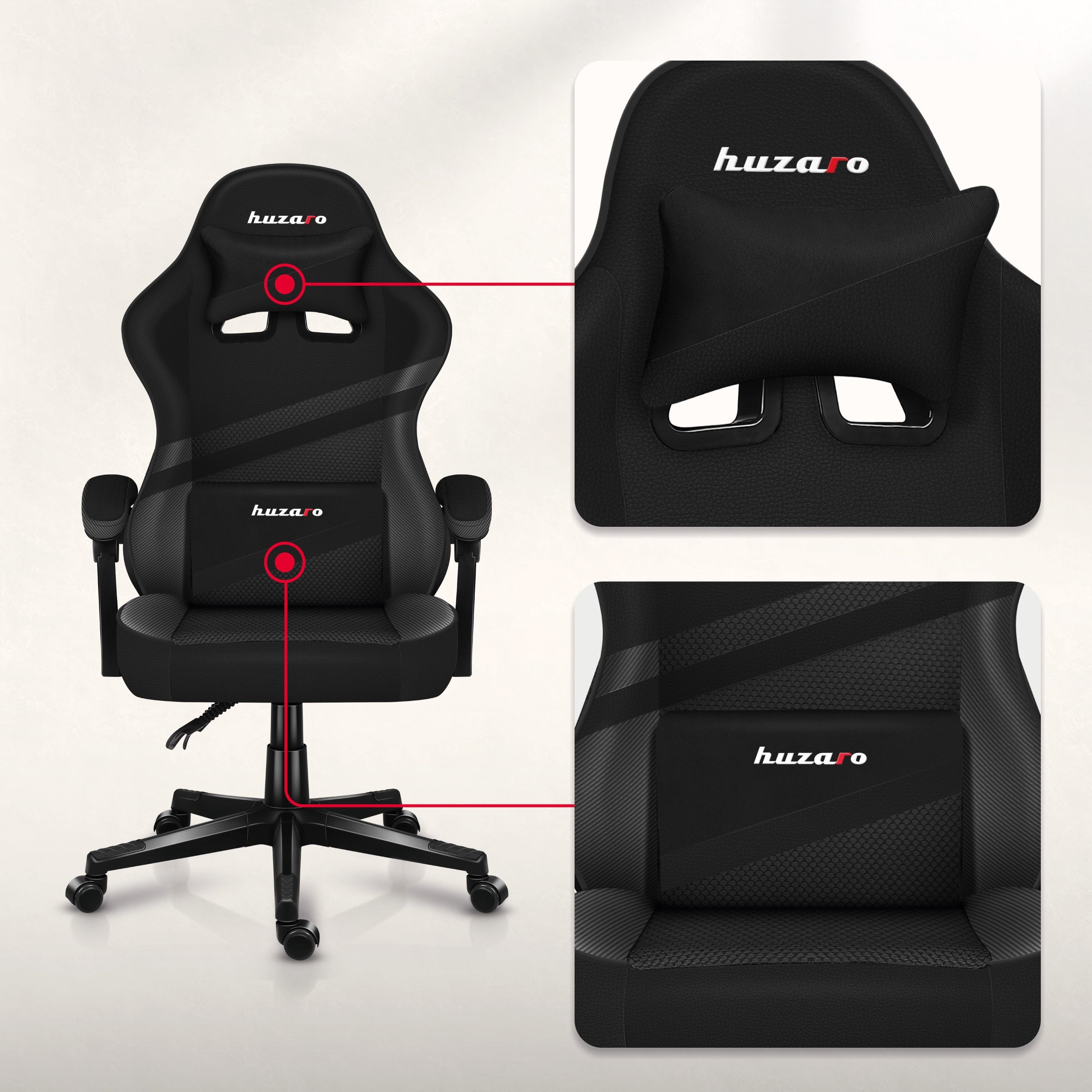 Pernă lombară și pernă pentru mușchii gâtului