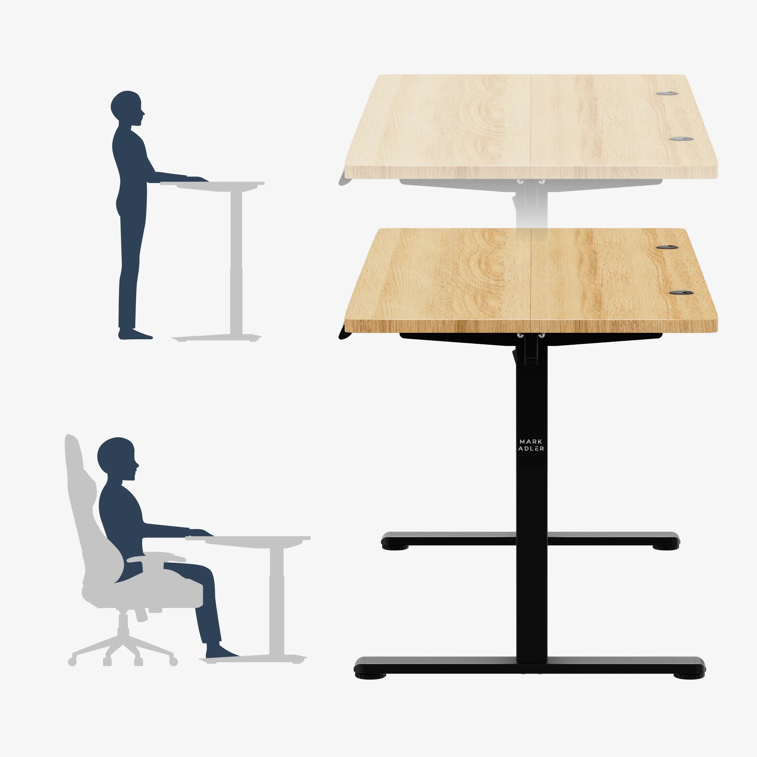 Birou cu reglare electrică a înălțimii