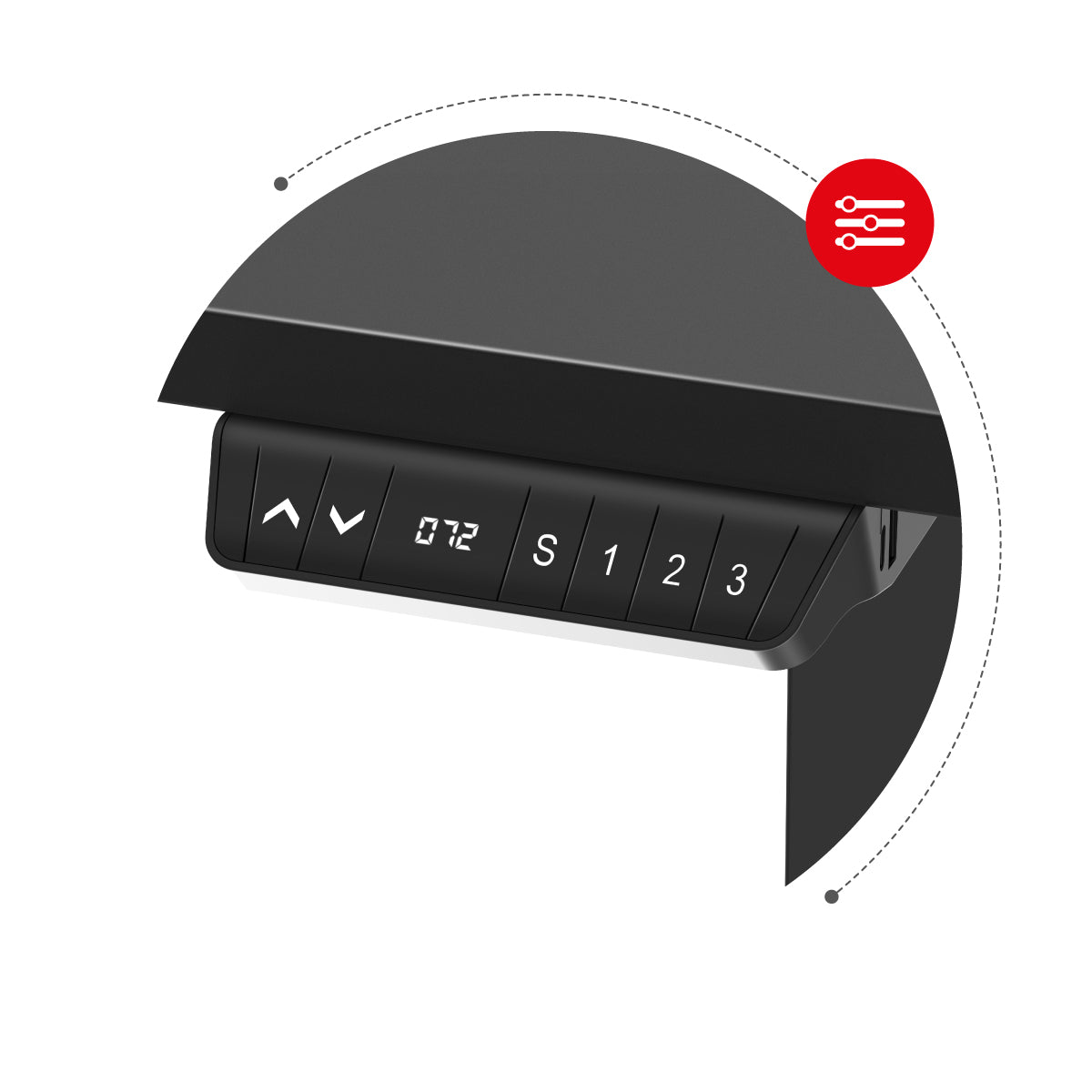 Panou de control LED cu memorie de setare