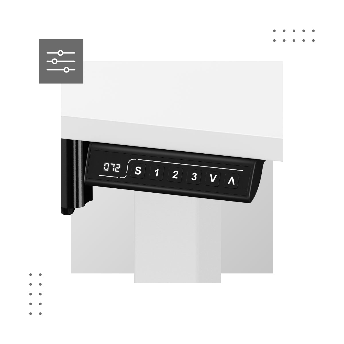 Panou de control practic cu memorie pentru setări