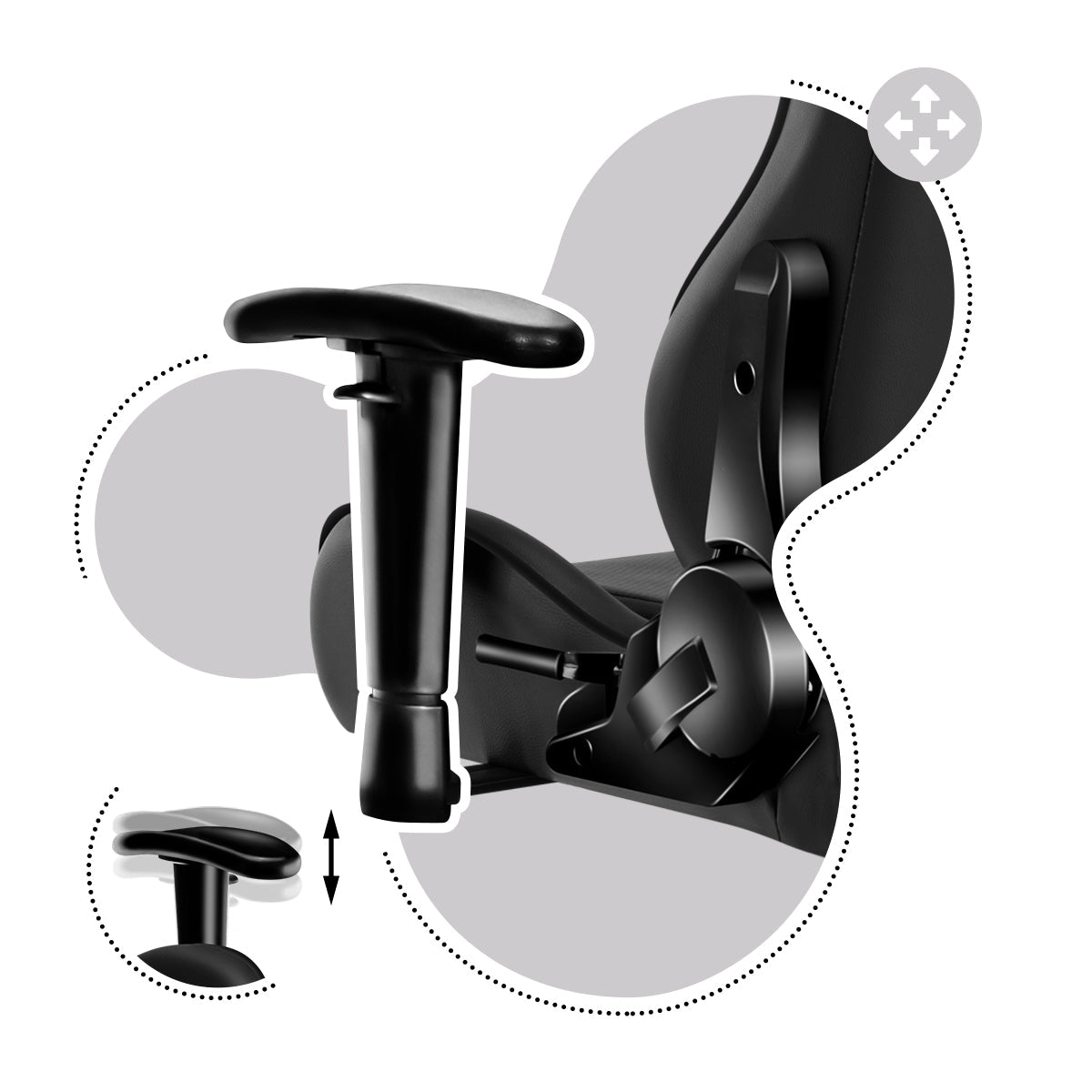 Cotiere reglabile, antiderapante, moi