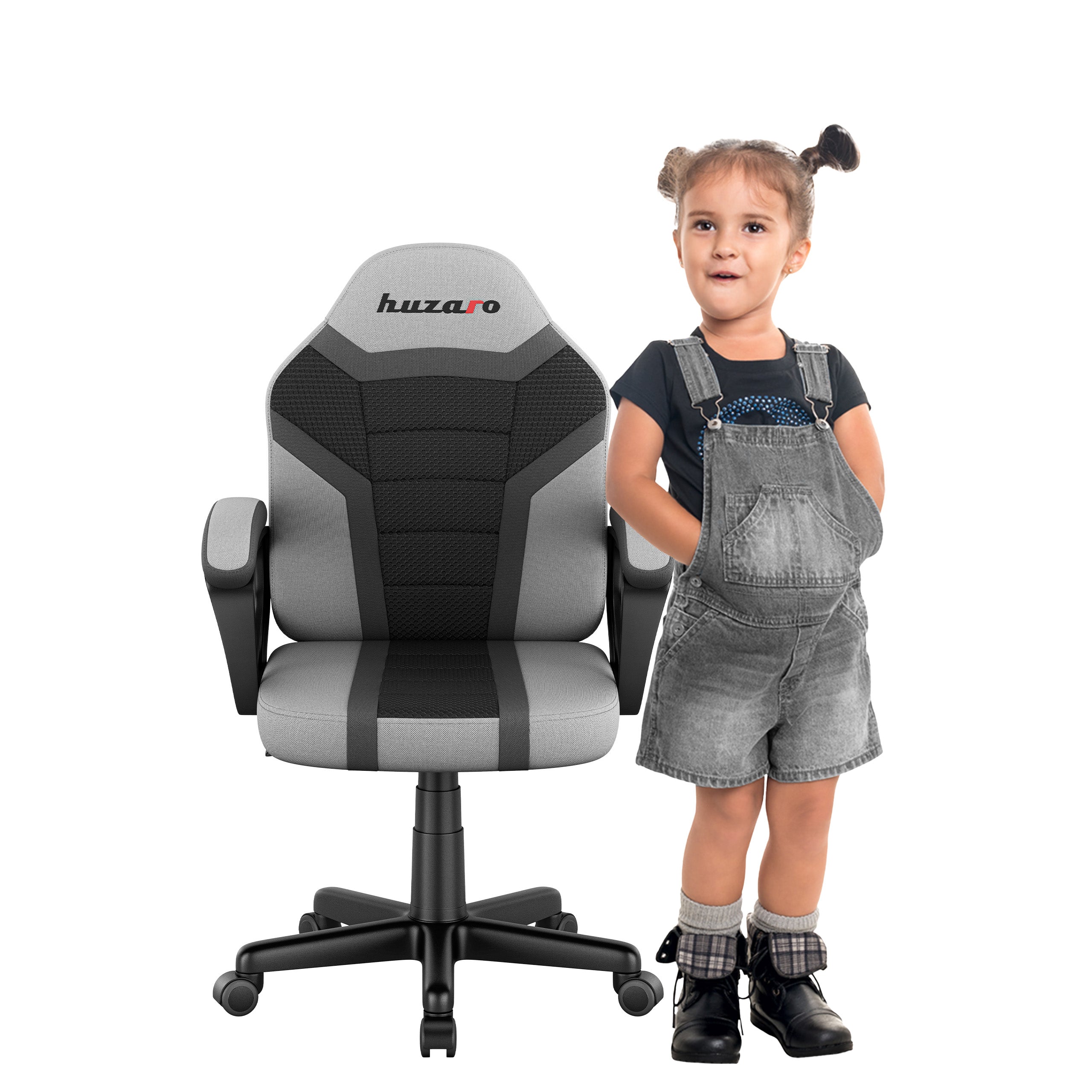 Scaun de gaming pentru copii HUZARO RANGER 1.0 Grey Mesh