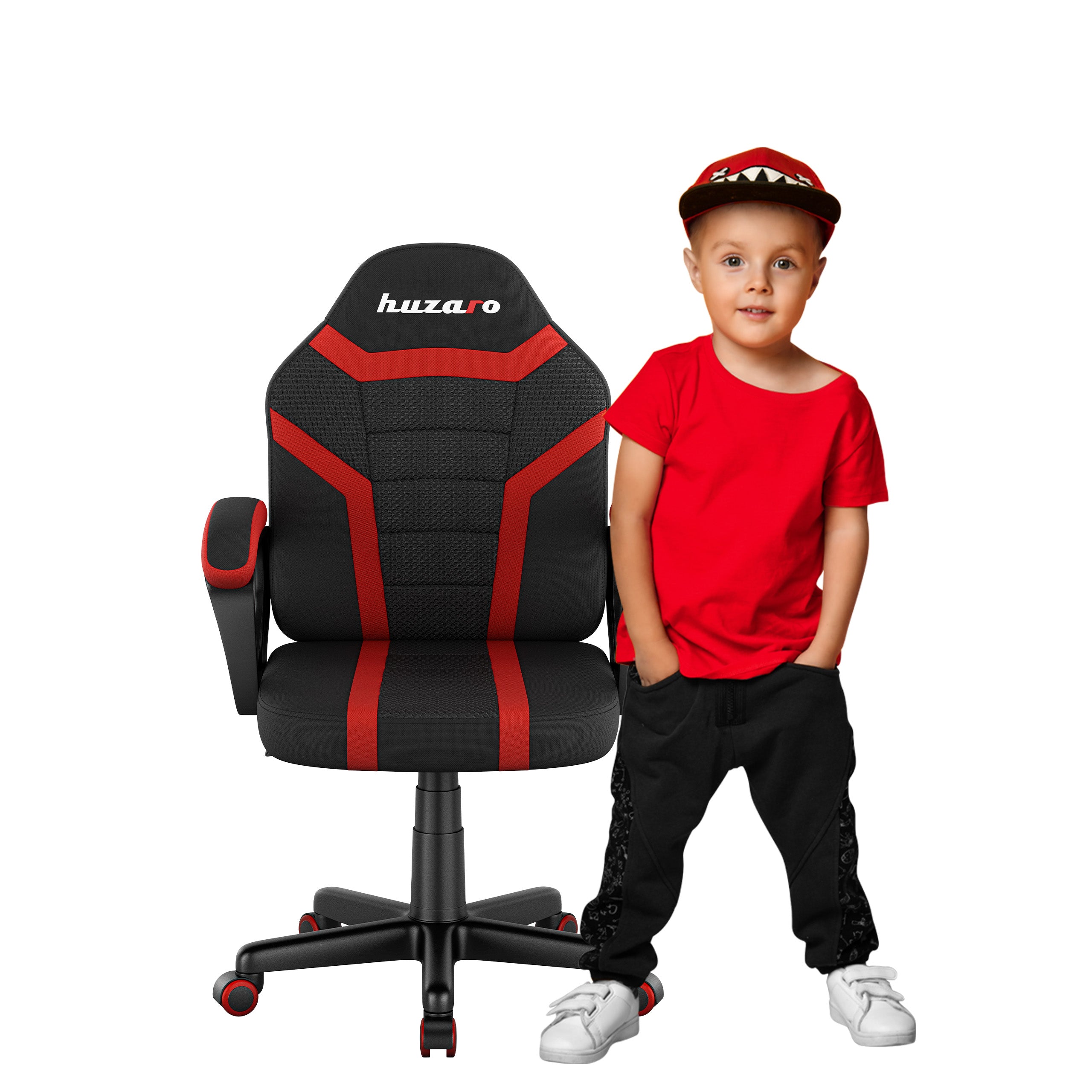 Scaun de gaming pentru copii HUZARO RANGER 1.0 Red Mesh