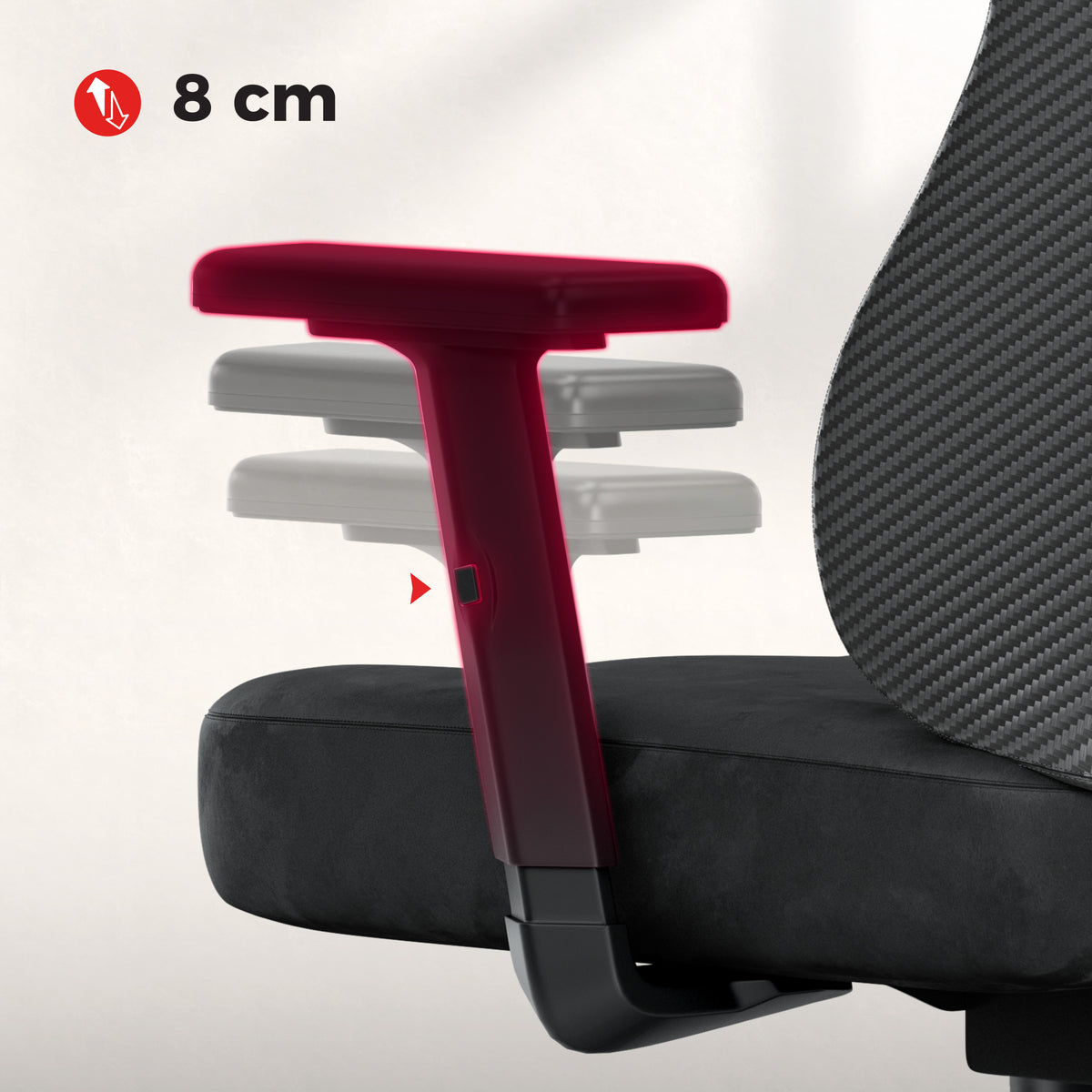 Scaun de gaming pentru adolescenți Huzaro Ranger 5.7 Carbon Black