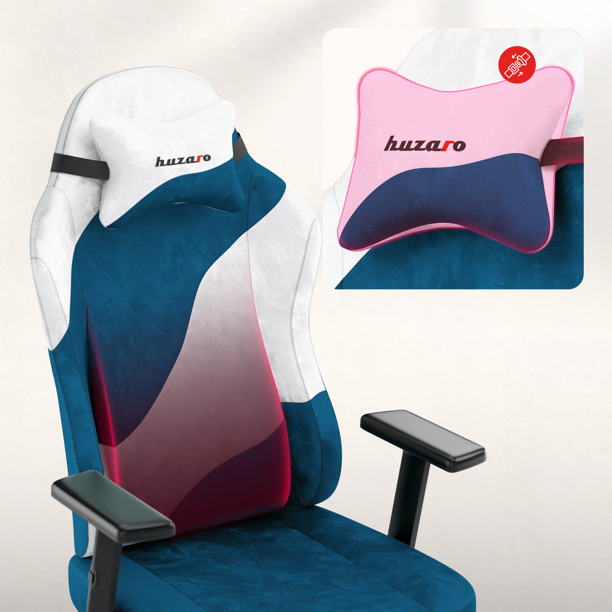 Scaun de gaming pentru adolescenți Huzaro Ranger 5.7 Albastru