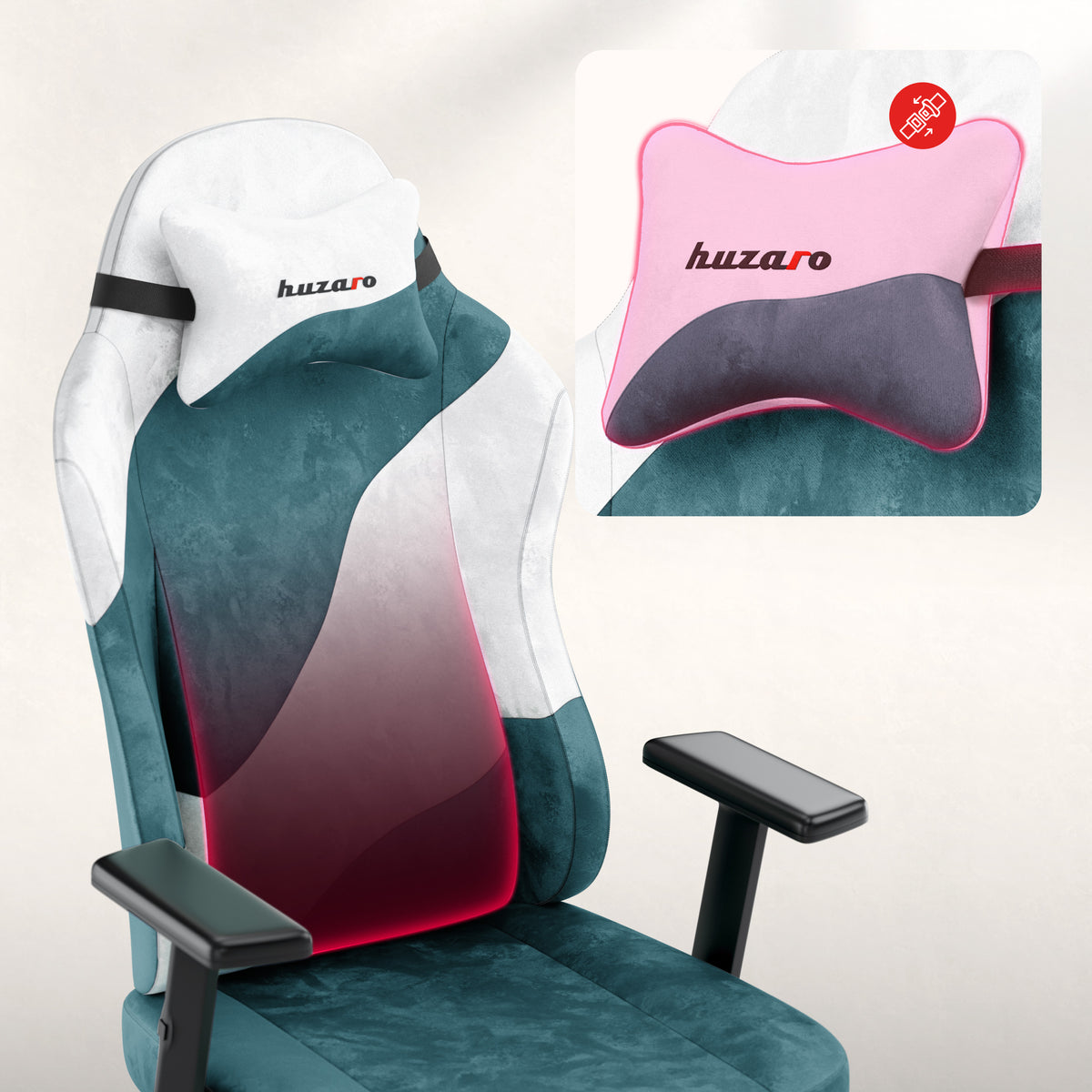 Scaun de gaming pentru adolescenți Huzaro Ranger 5.7 Teal