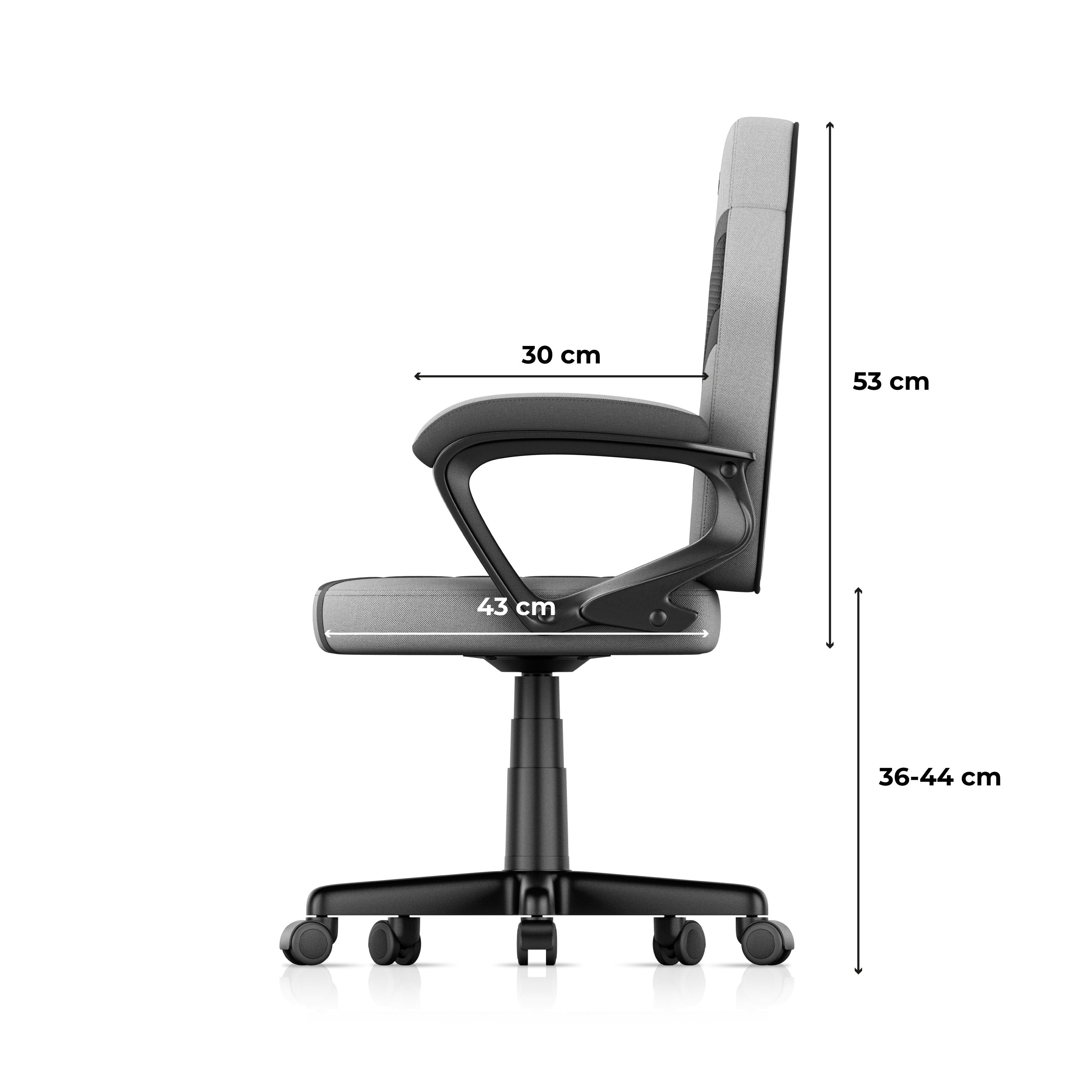 Scaun de gaming pentru copii HUZARO RANGER 1.0 Grey Mesh