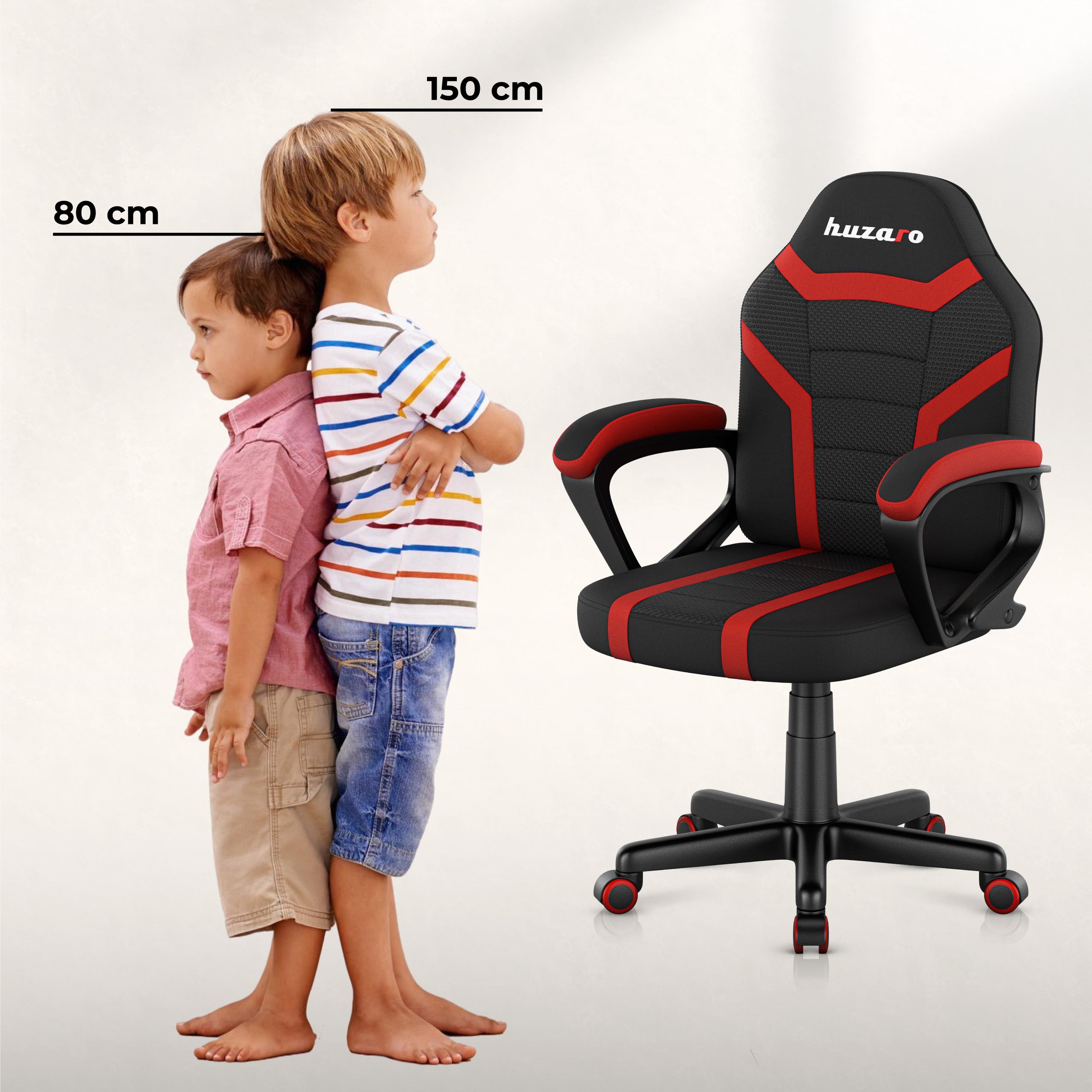 Scaun de gaming pentru copii HUZARO RANGER 1.0 Red Mesh
