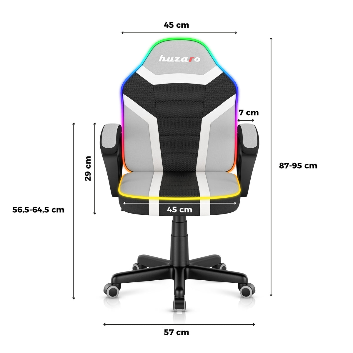 Scaun de gaming pentru copii Huzaro Ranger 1.0 RGB