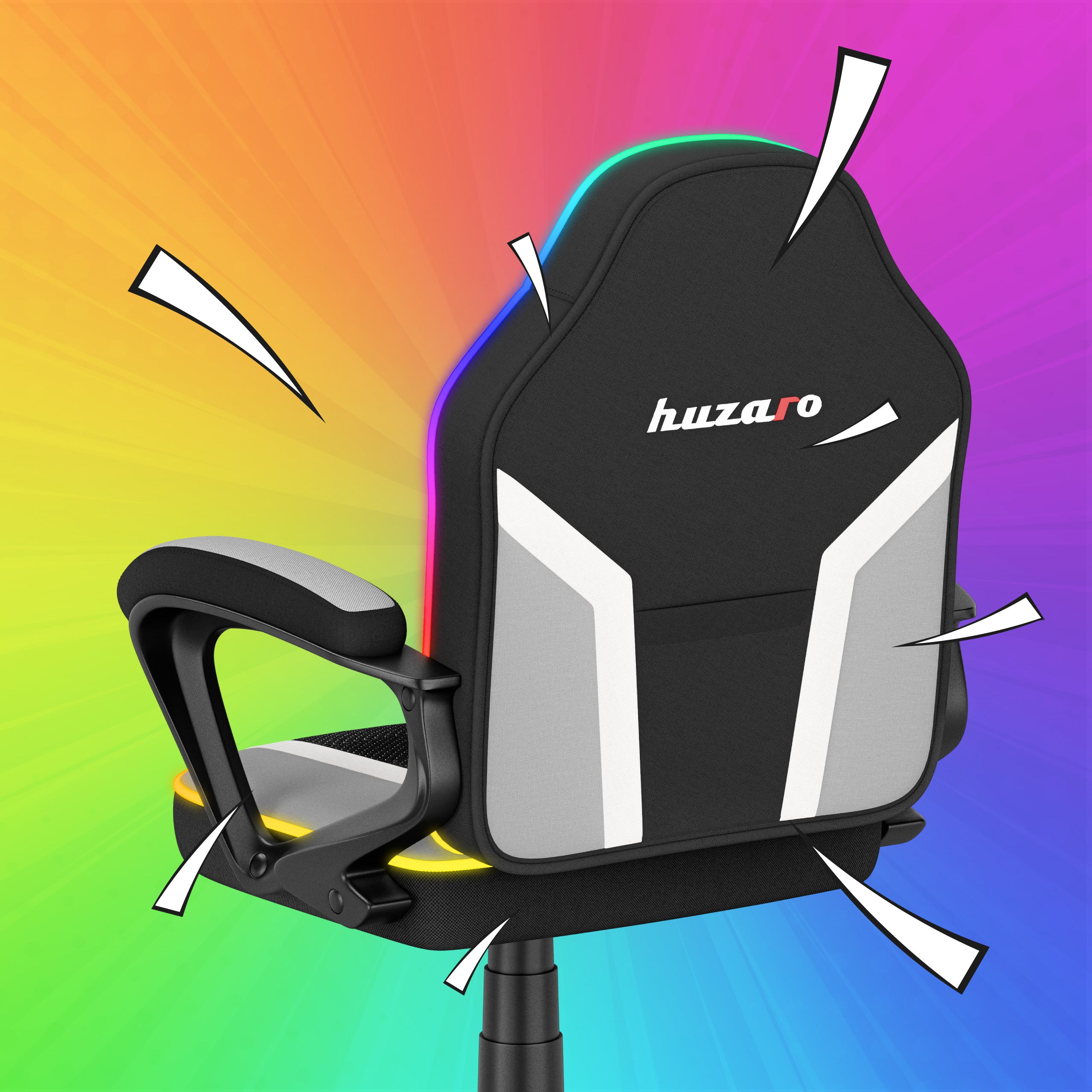 Scaun de gaming pentru copii Huzaro Ranger 1.0 RGB