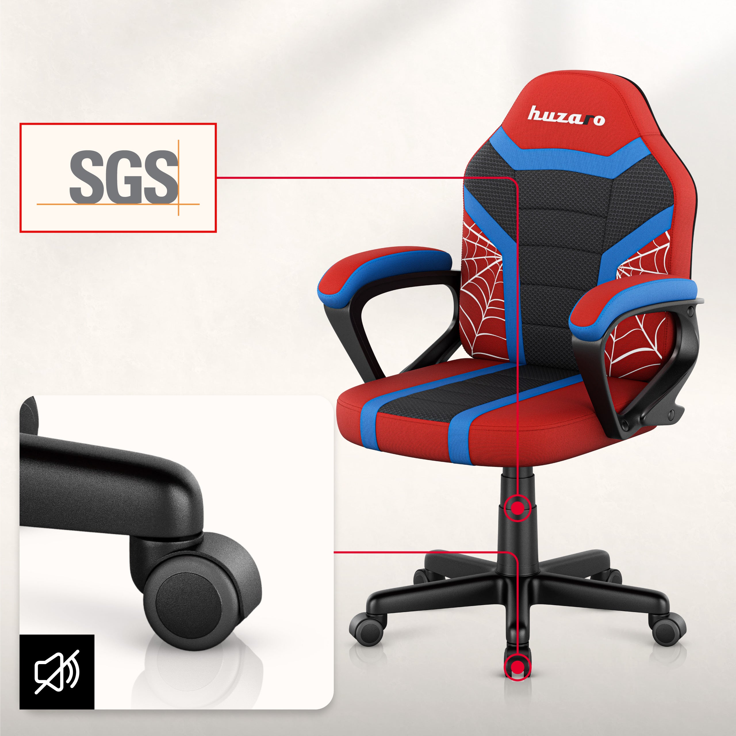 Huzaro Ranger 1.0 Spider Mesh scaun de gaming pentru copii