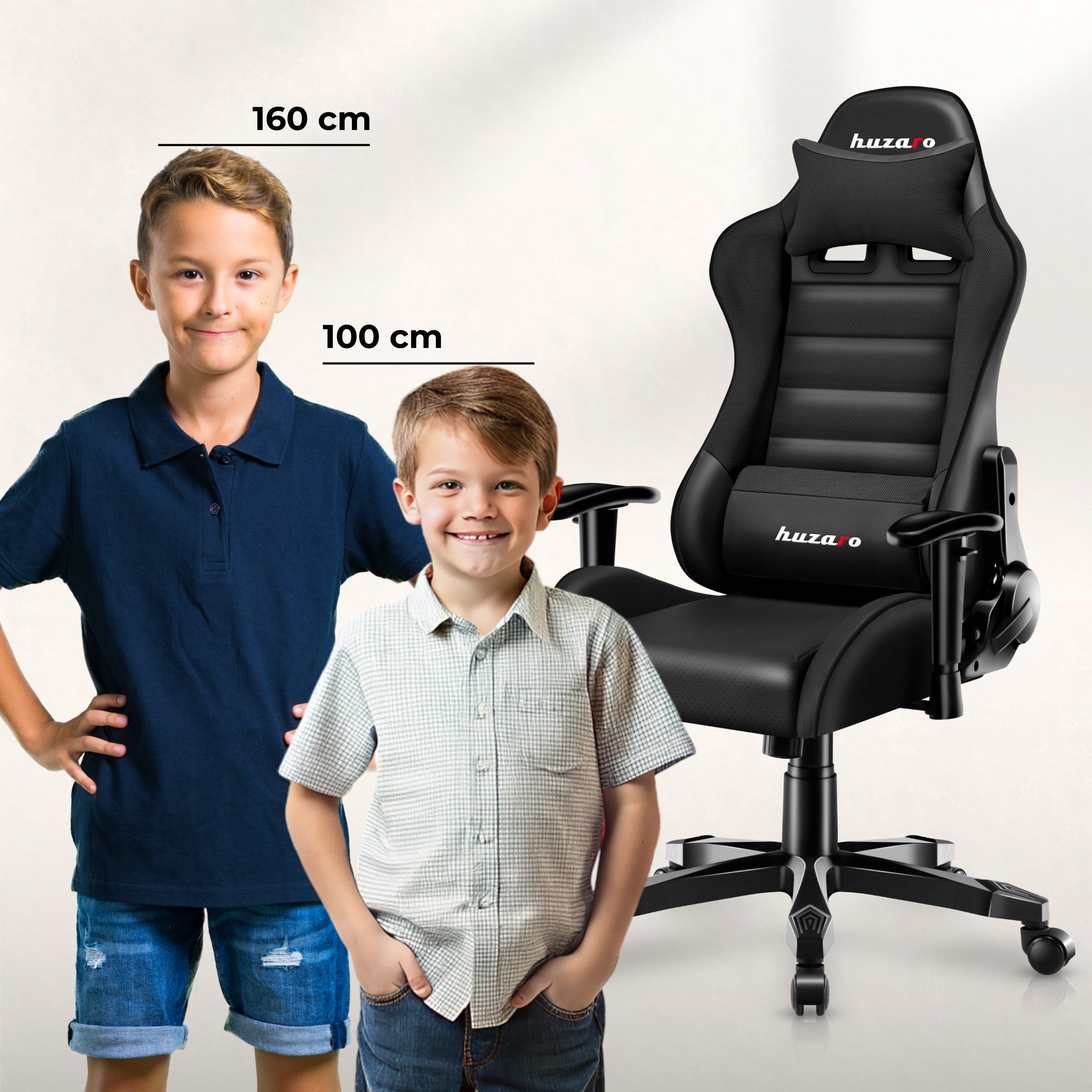 Scaun de gaming pentru copii Huzaro RANGER 6.0 Negru