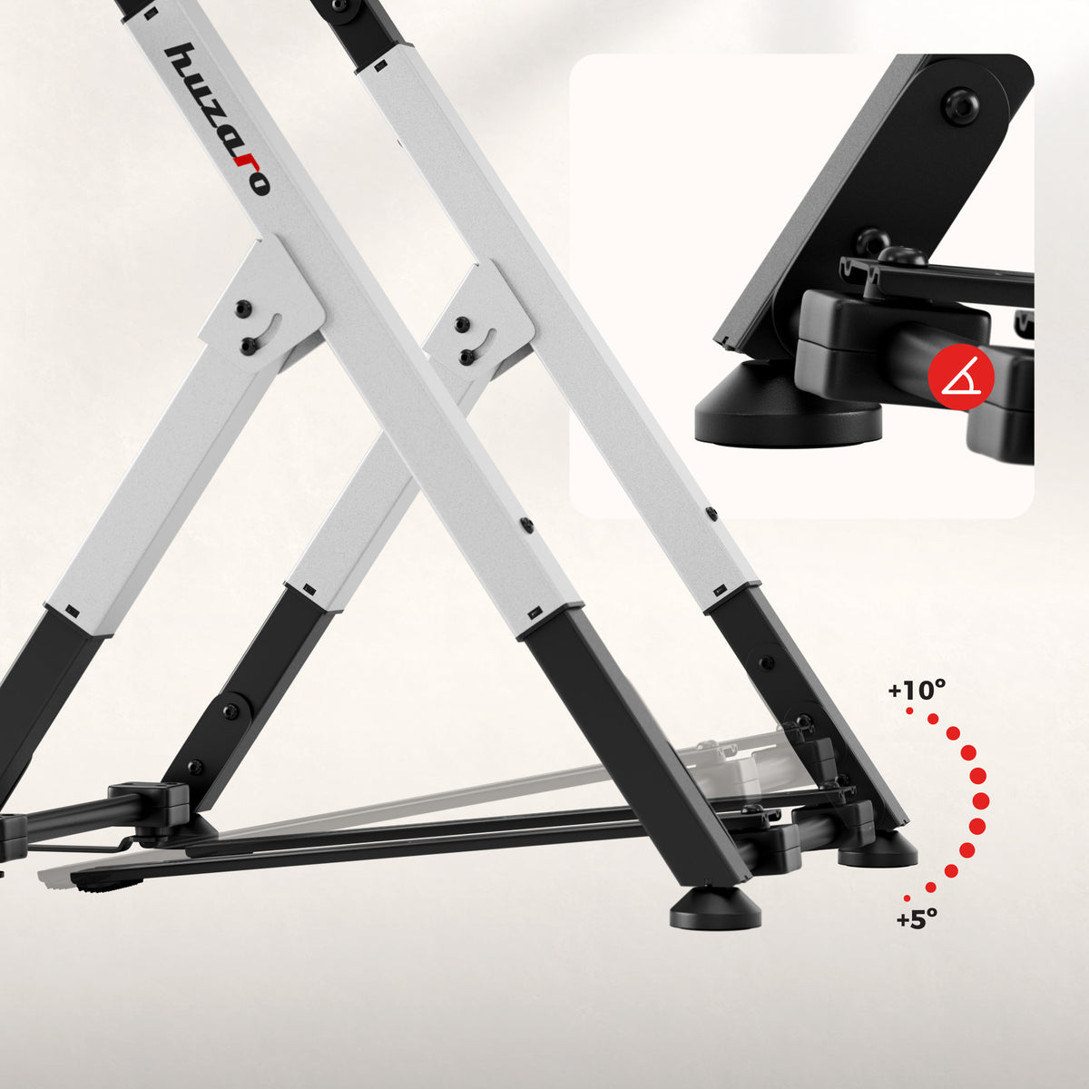 Cadru pliabil pentru sim racing Huzaro Speed 2.5 White